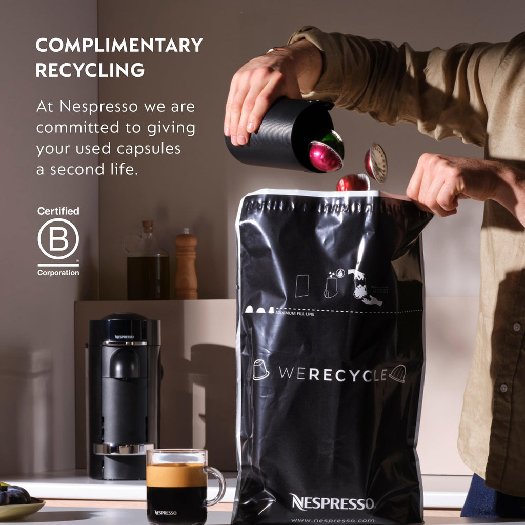 Nespresso Vertuo Next Coffee and Espresso Maker by Breville, with Aeroccino Milk Frother, Light Grey