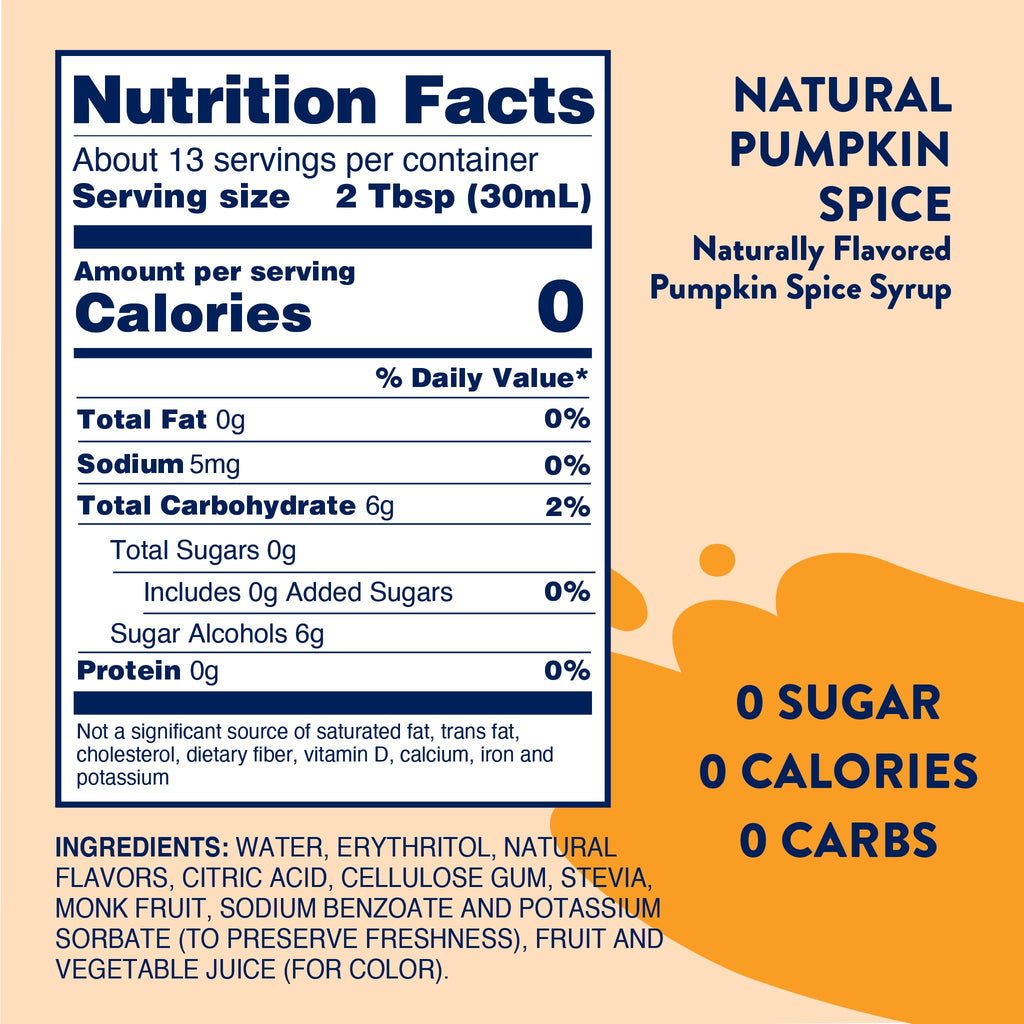 Jordan's Skinny Mixes Sugar Free Coffee Syrup, Cinnamon Dolce Coffee Flavoring Syrup, Naturally Sweetened Zero Calorie Drink Mix, Lattes, Baking or Protein Shake, Dairy & Gluten Free, 12.7 Fl Oz