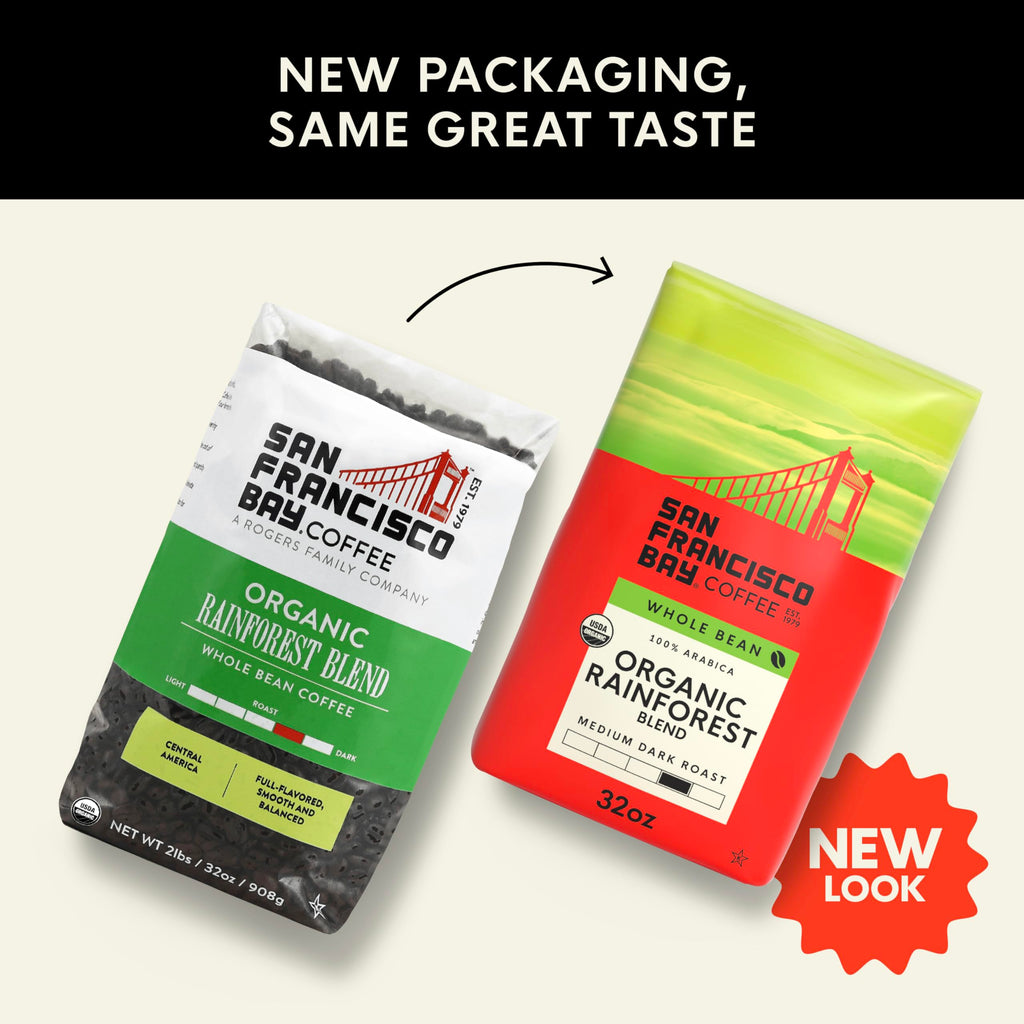 San Francisco Bay Coffee - Medium-Dark Roast Whole Bean Coffee - Fog Chaser (2 lb bag)