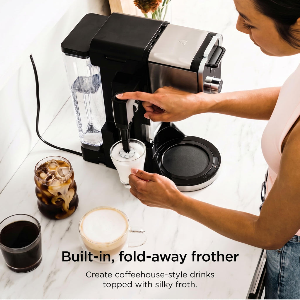 Ninja 12-Cup Programmable Coffee Brewer, 2 Brew Styles, Adjustable Warm Plate, 60oz Water Reservoir, Delay Brew - Black/Stainless Steel