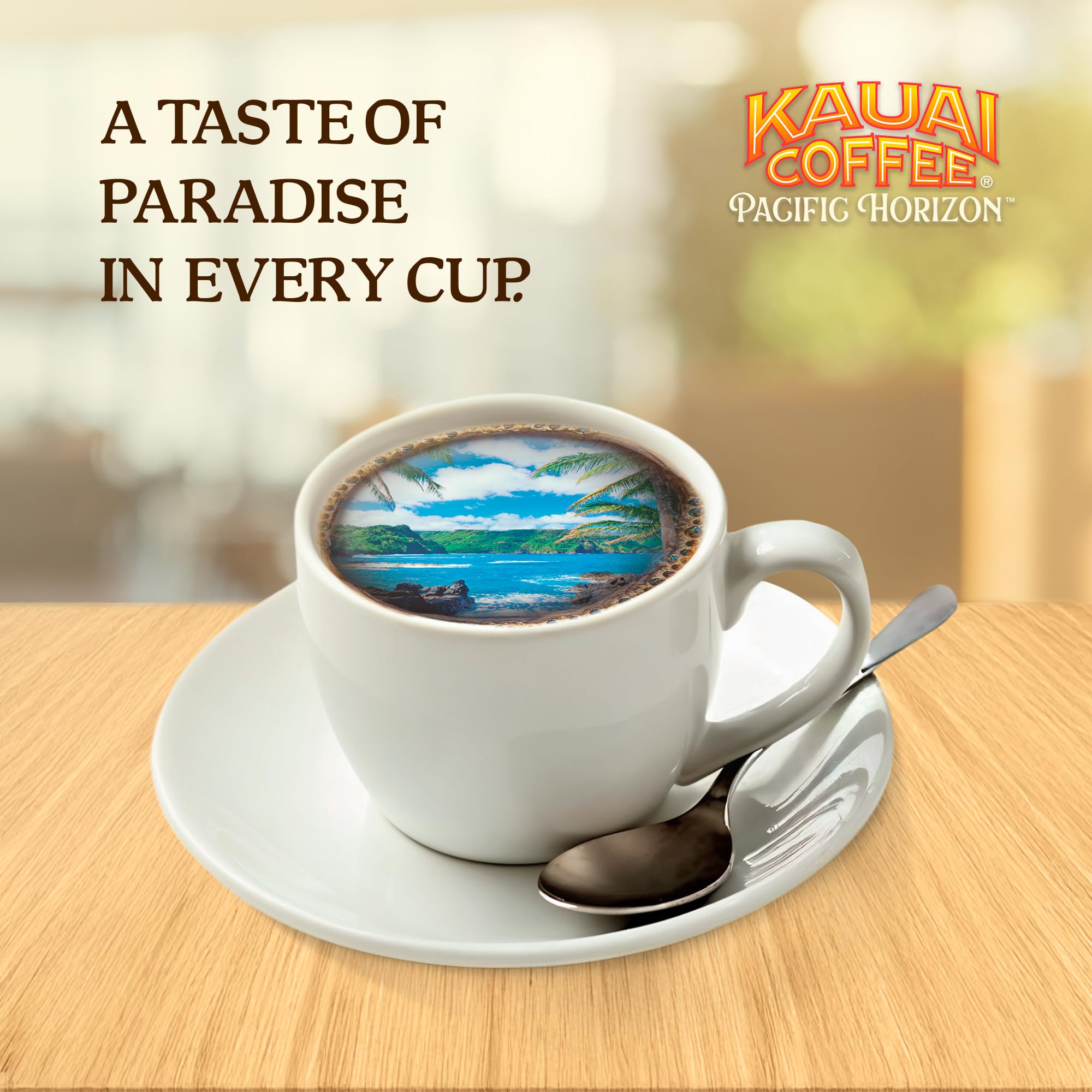 Kauai Coffee Whole Bean Coffee – Smooth, Non-Bitter Pure Arabica – Light Floral Notes & Bright Aroma – Grown on Hawaii's Largest Coffee Farm – Koloa Estate Medium Roast, 1 Pack of 10oz