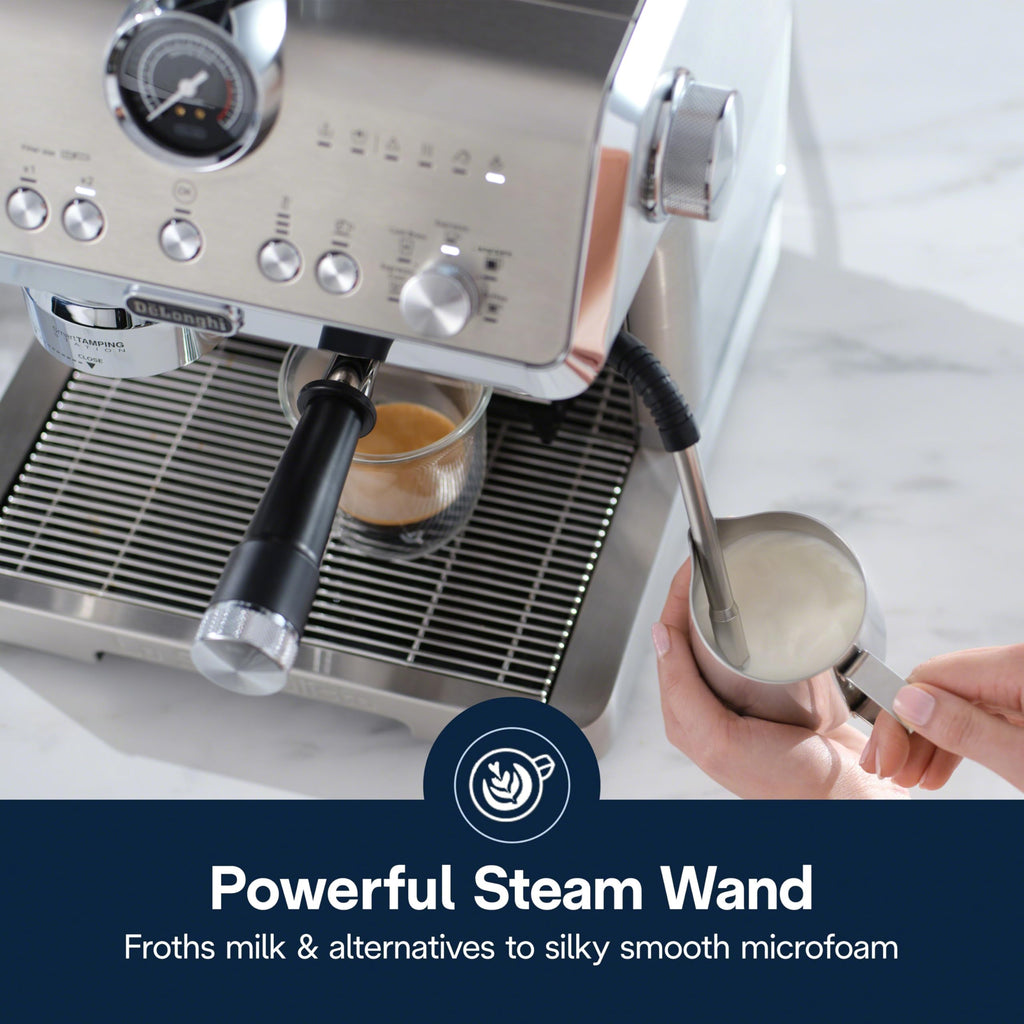 De'Longhi La Specialista Arte Evo Espresso Machine - Compact Cold Brew Coffee Maker with Grinder, Milk Steam Wand/Frother & Tamping Tools - Home Barista Kit for Lattes, Cappuccinos, Iced Coffee