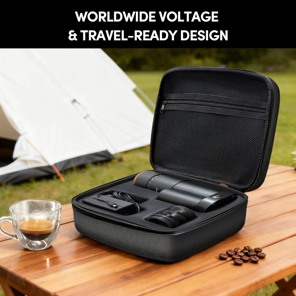 Burr Coffee Grinder,Wirsh Portable Electric Grinder Geimori T38 Plus,Espresso Grinder with Conical Burr,Stepless Grind Settings from Fine to Coarse for Espresso,Drip,French Press,Home&Travel Use