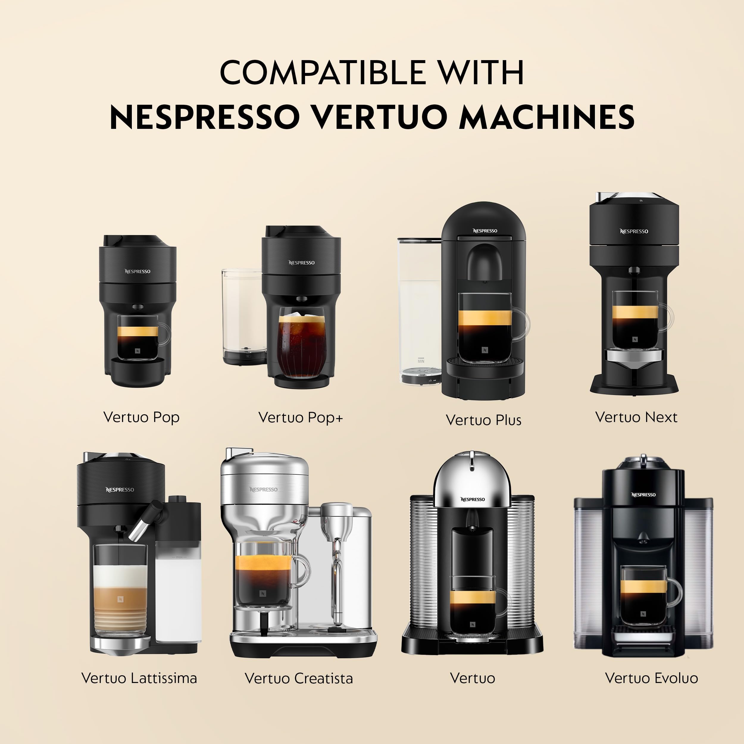Nespresso Capsules Vertuo, Melozio, Medium Roast Coffee, 30-Count Coffee Pods, Brews 7.8oz.