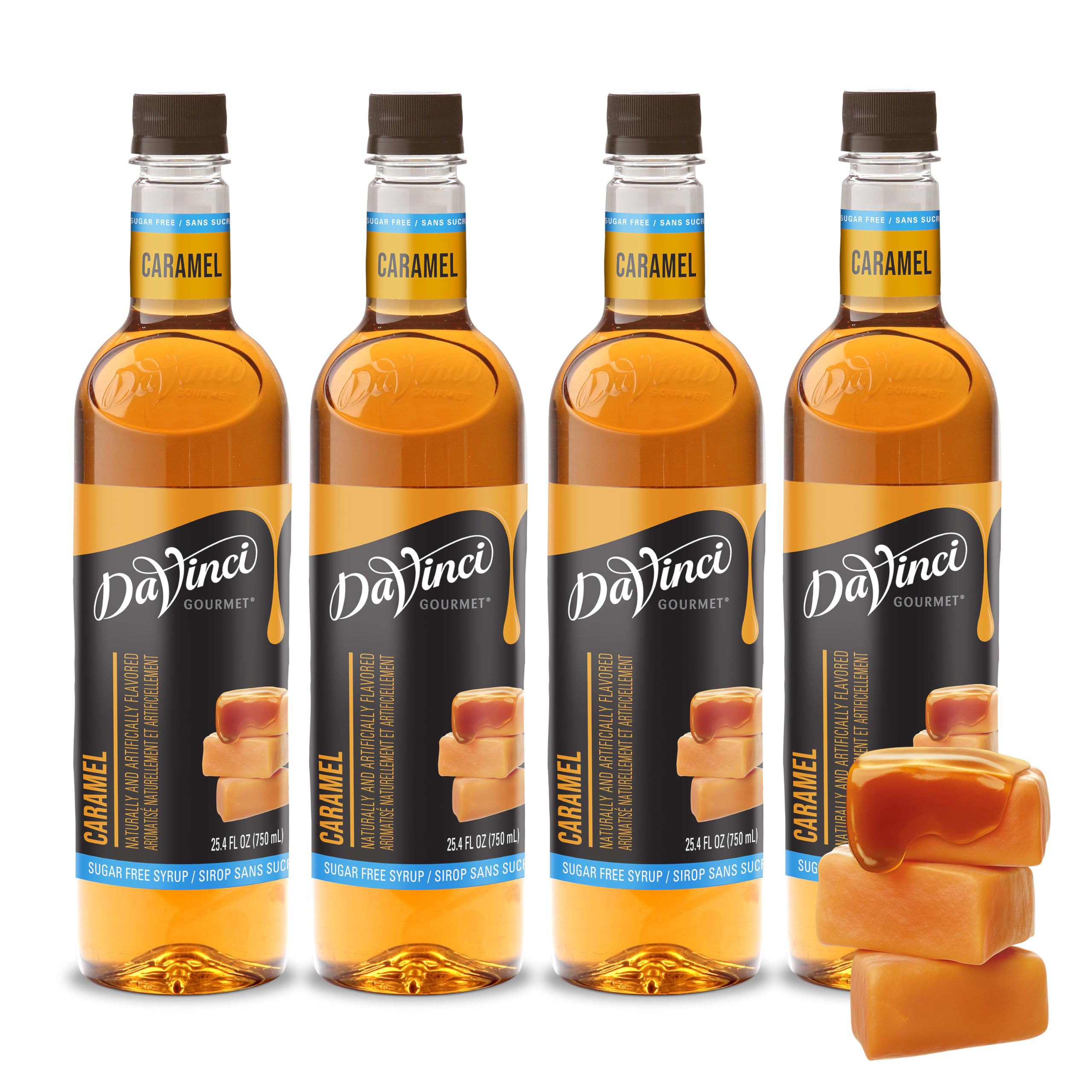DaVinci Gourmet Sugar-Free Caramel Syrup, 25.4 Fluid Ounces (Pack of 1)