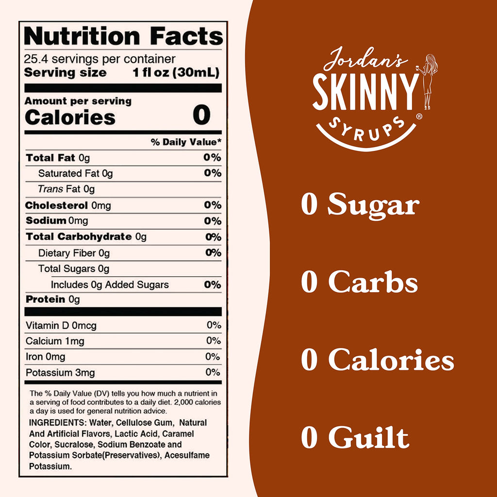 Jordan's Skinny Mixes Sugar Free Coffee Syrup, Holiday Fall Syrup Trio Coffee Flavoring Syrup, Zero Calorie Drink Mix for Lattes, Baking, Protein Shake, Dairy & Gluten Free, Kosher,12.7 Fl Oz, 3 Pack