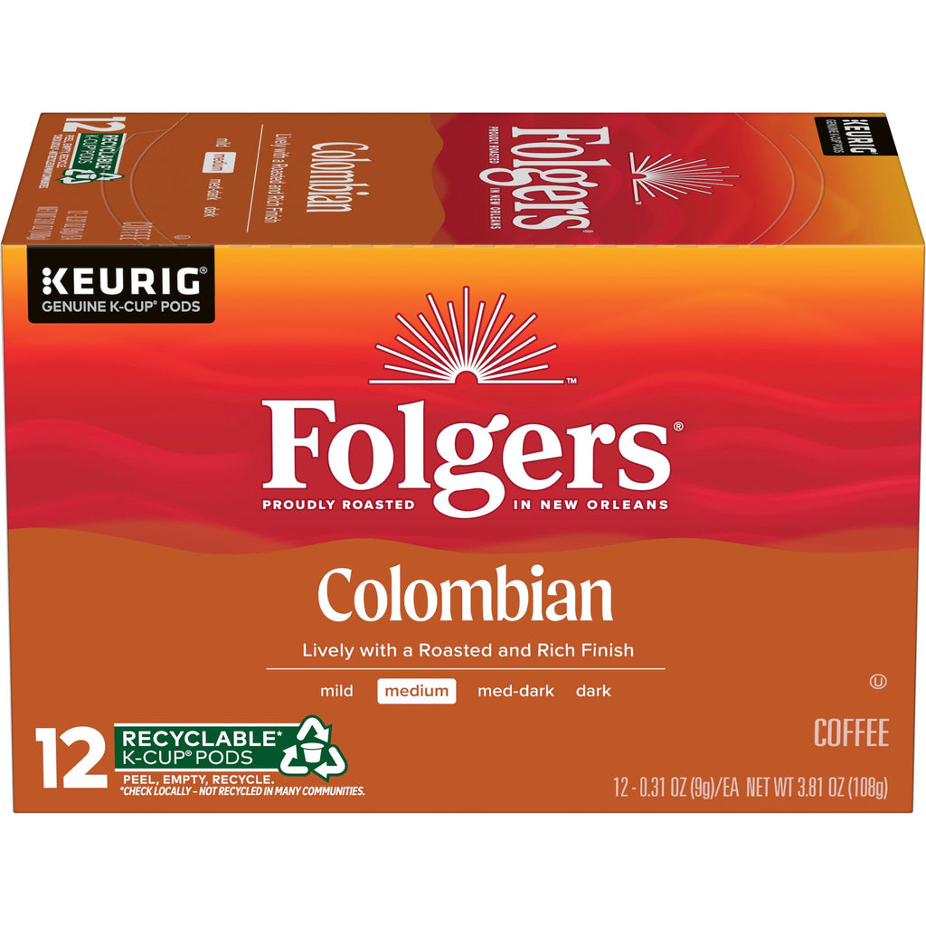 Folgers Black Silk, Dark Roast Coffee, Keurig K-Cup Pods, 12-Count Boxes (Pack of 6)