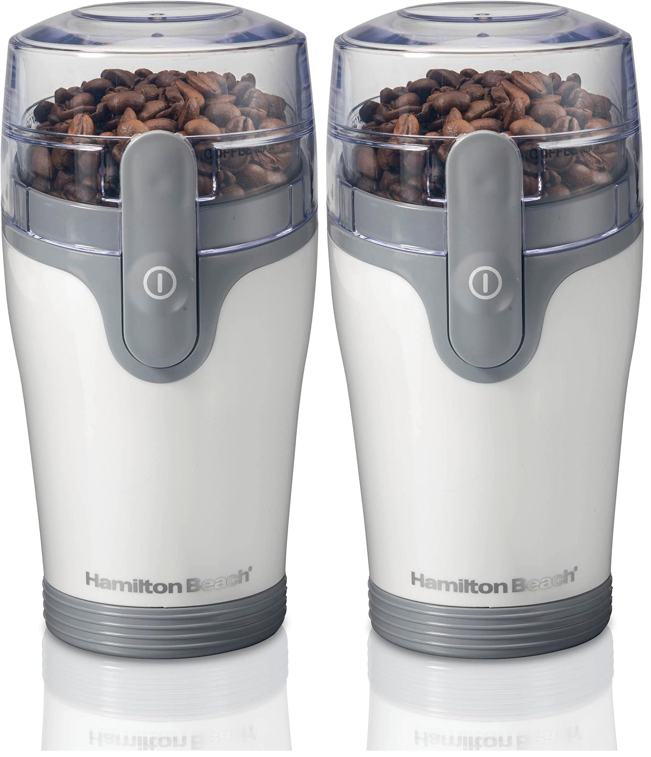 Hamilton Beach Fresh Grind Electric Coffee Grinder for Beans, Spices and More, Stainless Steel Blades, Removable Chamber, Makes up to 12 Cups, Black