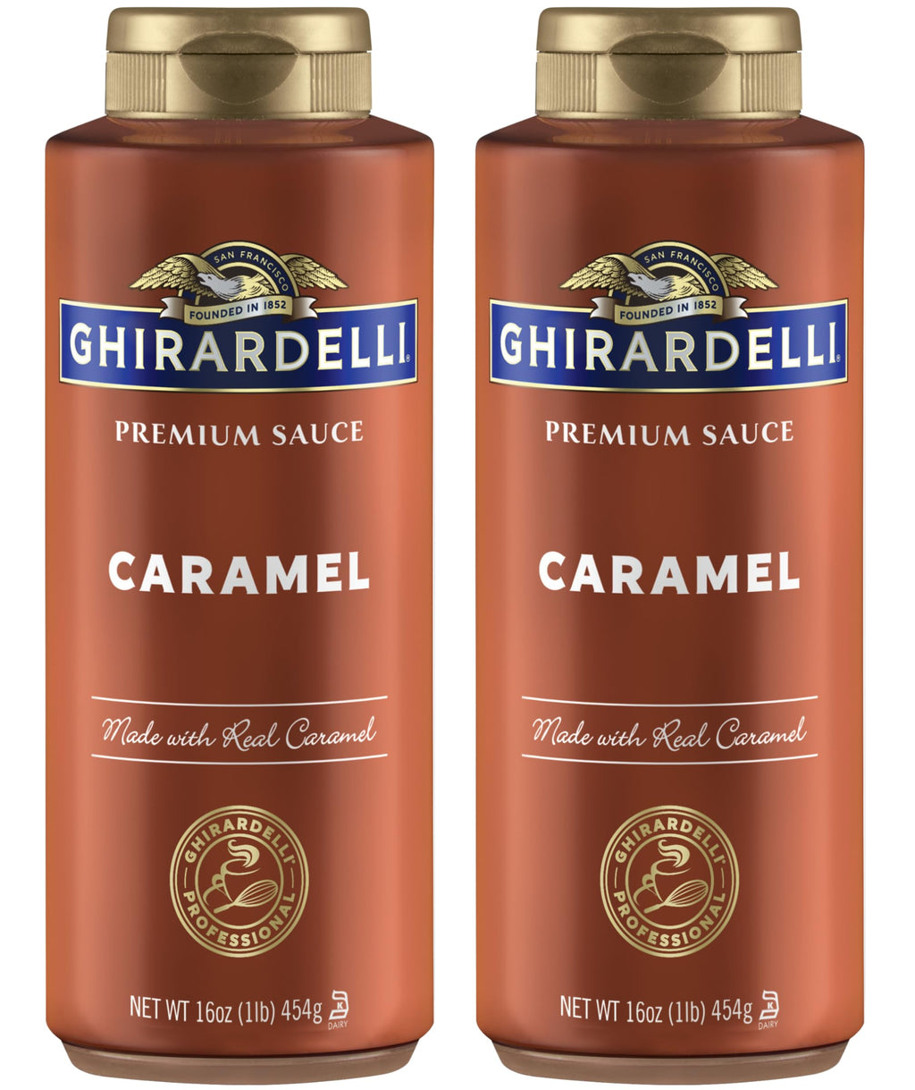 Ghirardelli Caramel Sauce Squeeze Bottle, 16 oz (Pack of 1)