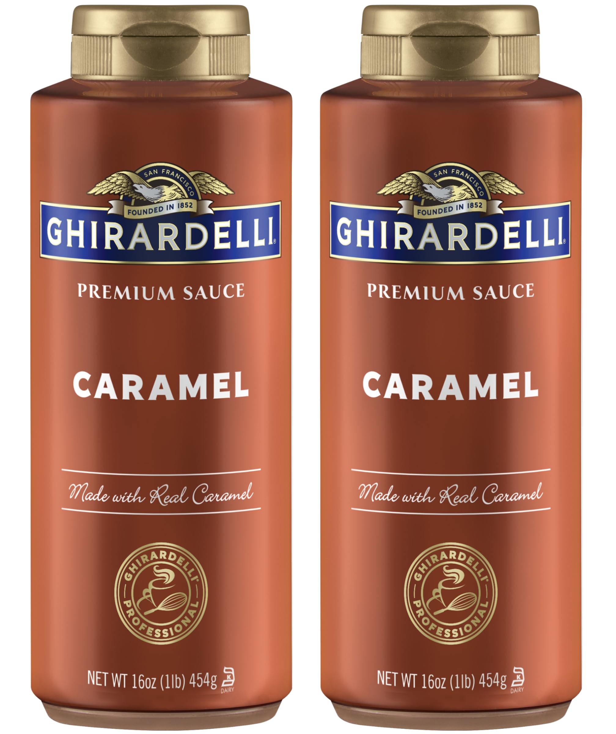 Ghirardelli Caramel Sauce Squeeze Bottle, 16 oz (Pack of 1)