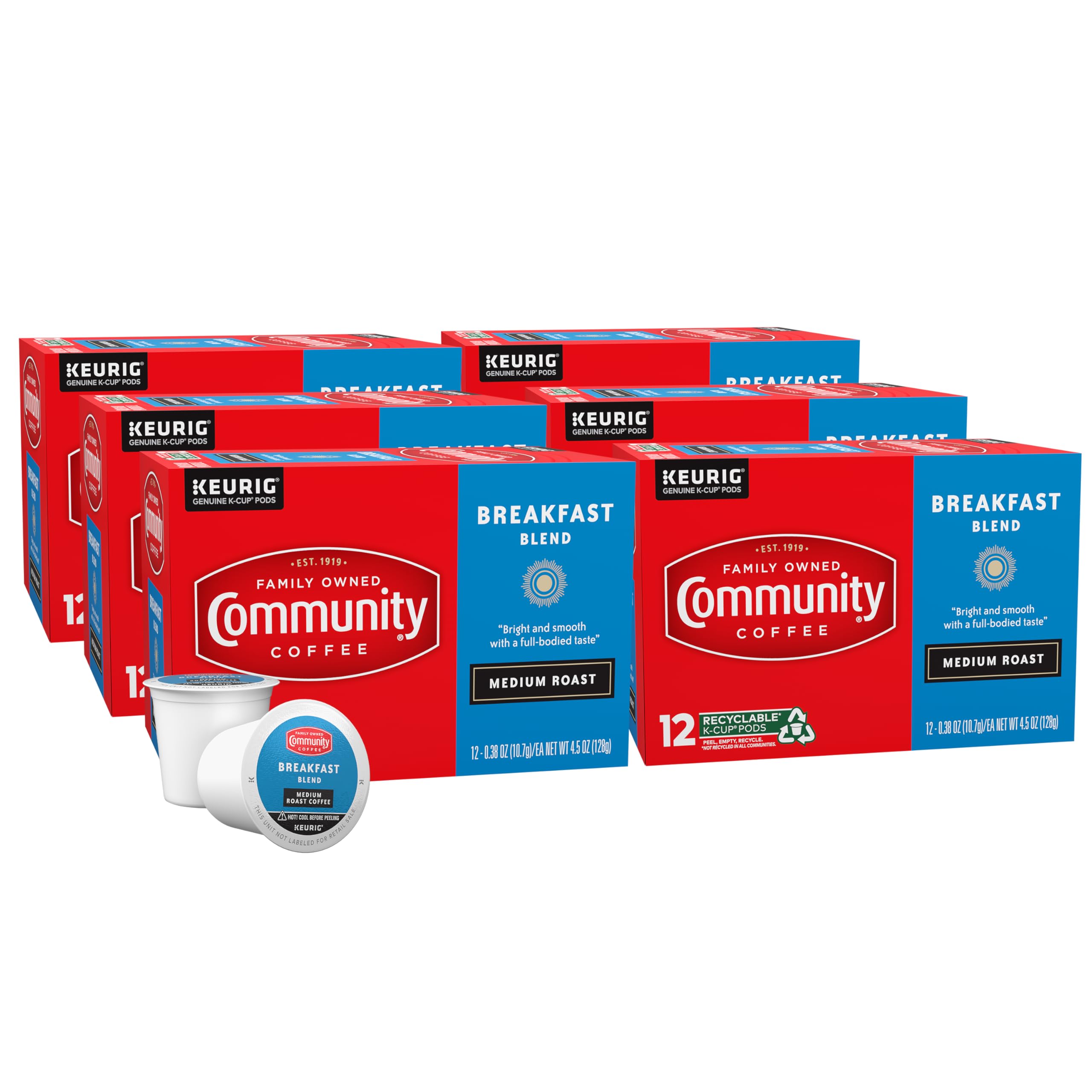 Community Coffee Café Special Medium-Dark Roast Single Serve Keurig K-Cup Pods 32 ct Box