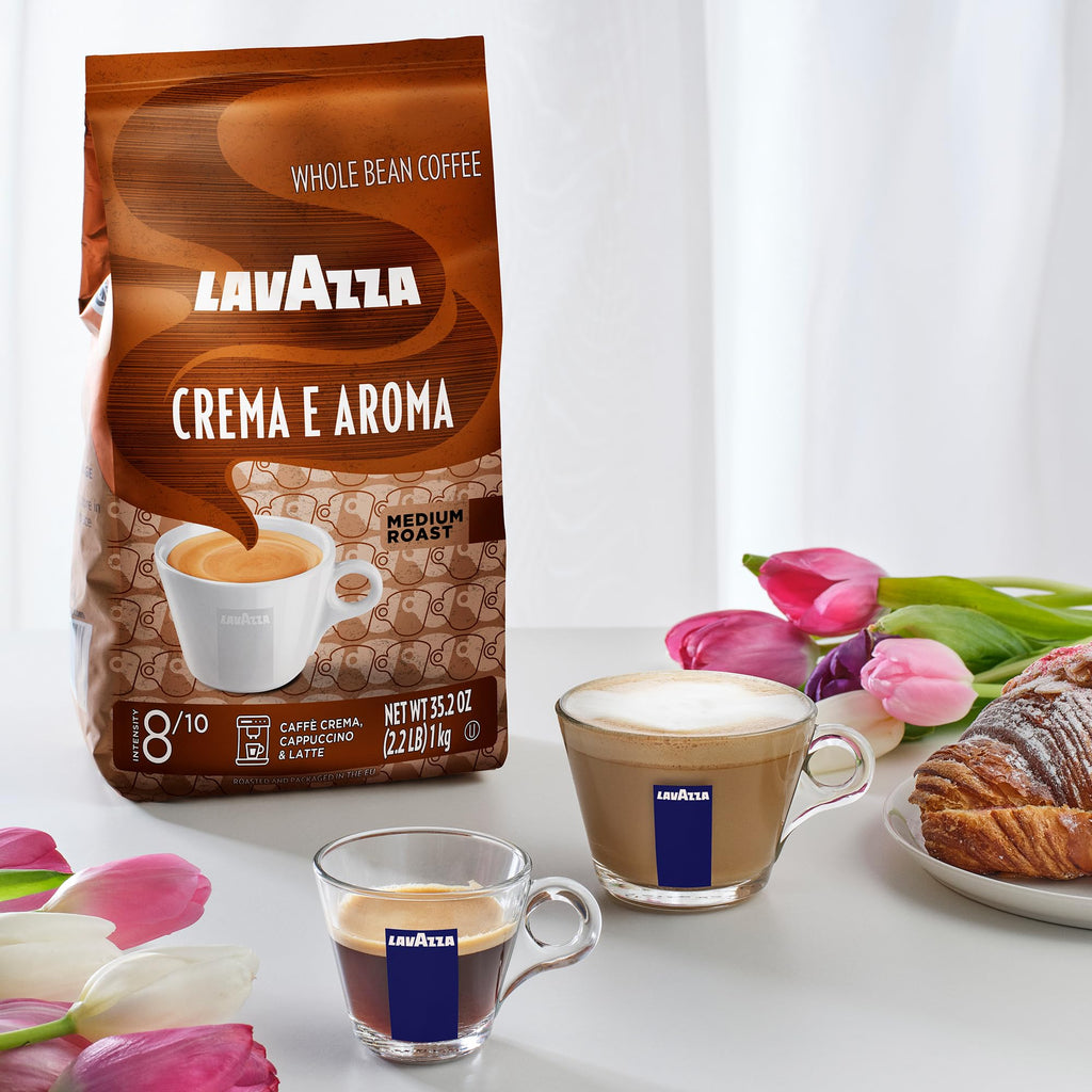 Lavazza Espresso Whole Bean Coffee, Medium Roast, 100% Arabica, 2.2 lb Bag (Pack of 1)