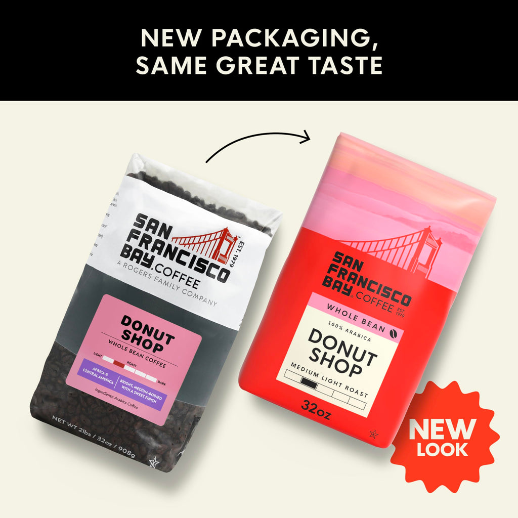 San Francisco Bay Coffee - Medium-Dark Roast Whole Bean Coffee - Fog Chaser (2 lb bag)