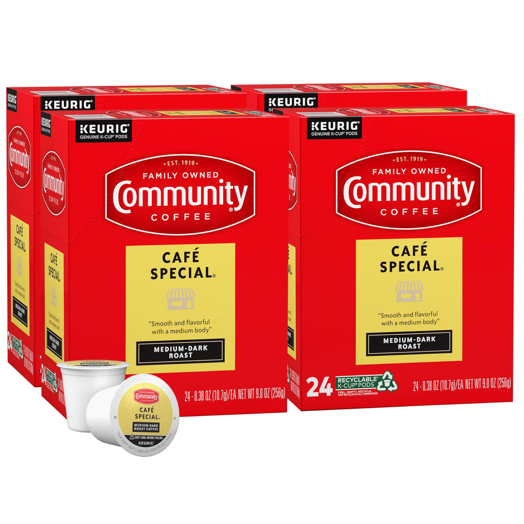 Community Coffee Café Special Medium-Dark Roast Single Serve Keurig K-Cup Pods 32 ct Box