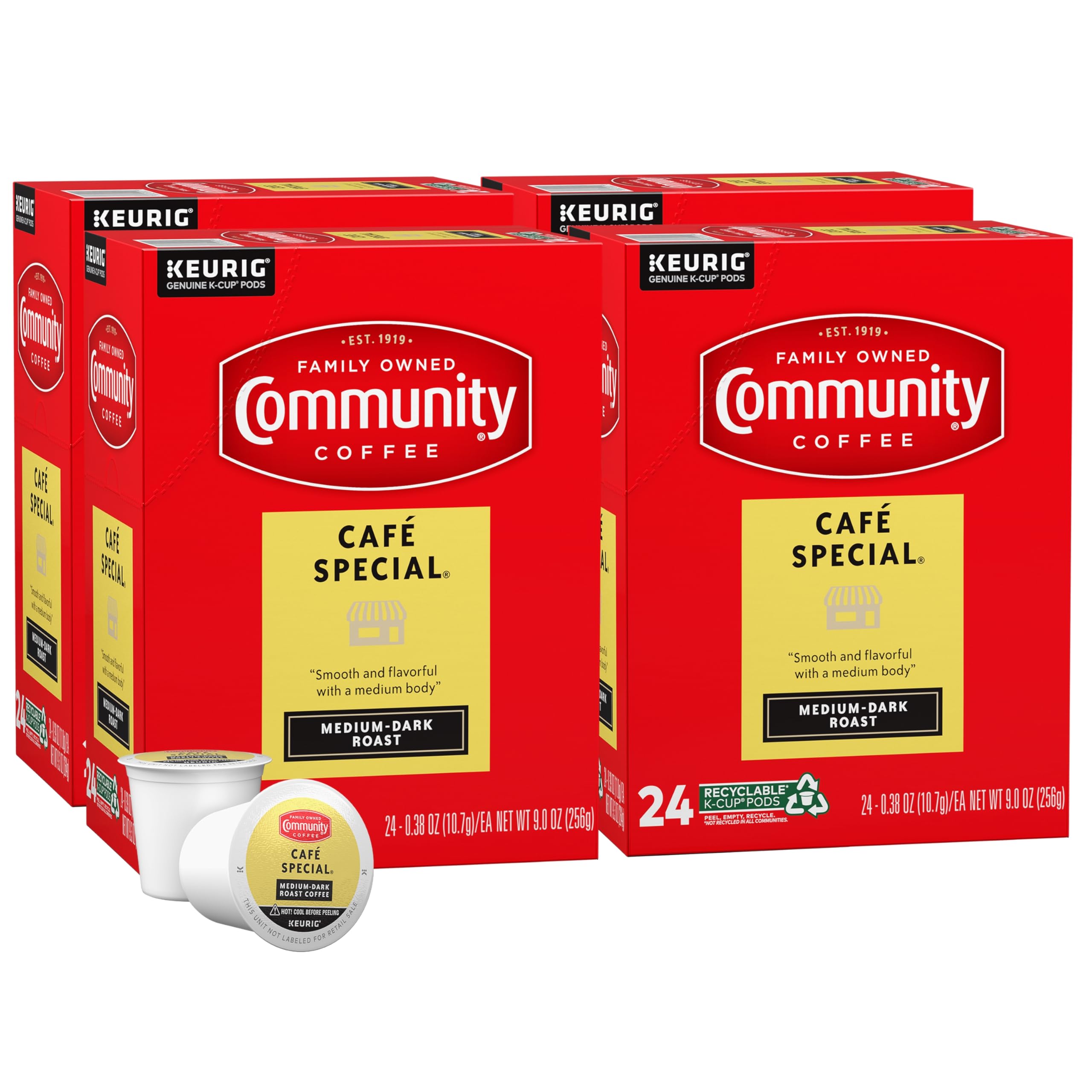 Community Coffee Café Special Medium-Dark Roast Single Serve Keurig K-Cup Pods 32 ct Box