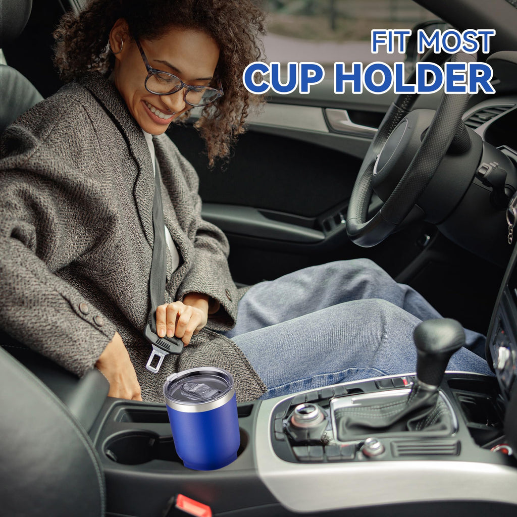30 oz Tumbler with Lid Stainless Steel Tumblers Bulk Vacuum Insulated Cup Reusable Powder Coated Travel Mug Double Wall Leak Proof Cups Keep Cold Drinks for 12 Hours Black, Set of 8