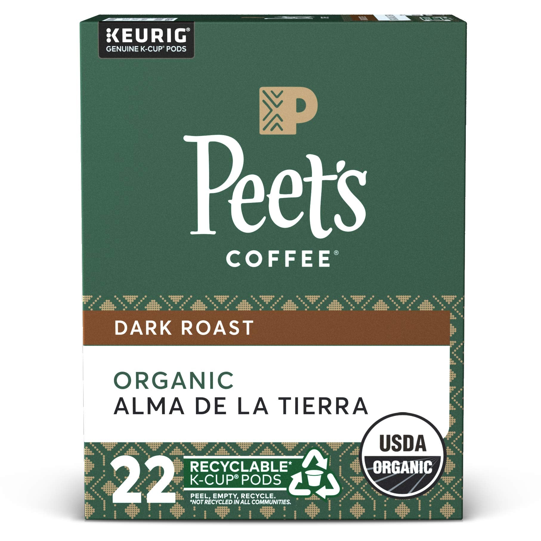 Peet's Coffee, Dark Roast Keurig K-Cup Pods, 100% Arabica Coffee - Major Dickason's Blend 75 Count (1 Box of 75 Pods)
