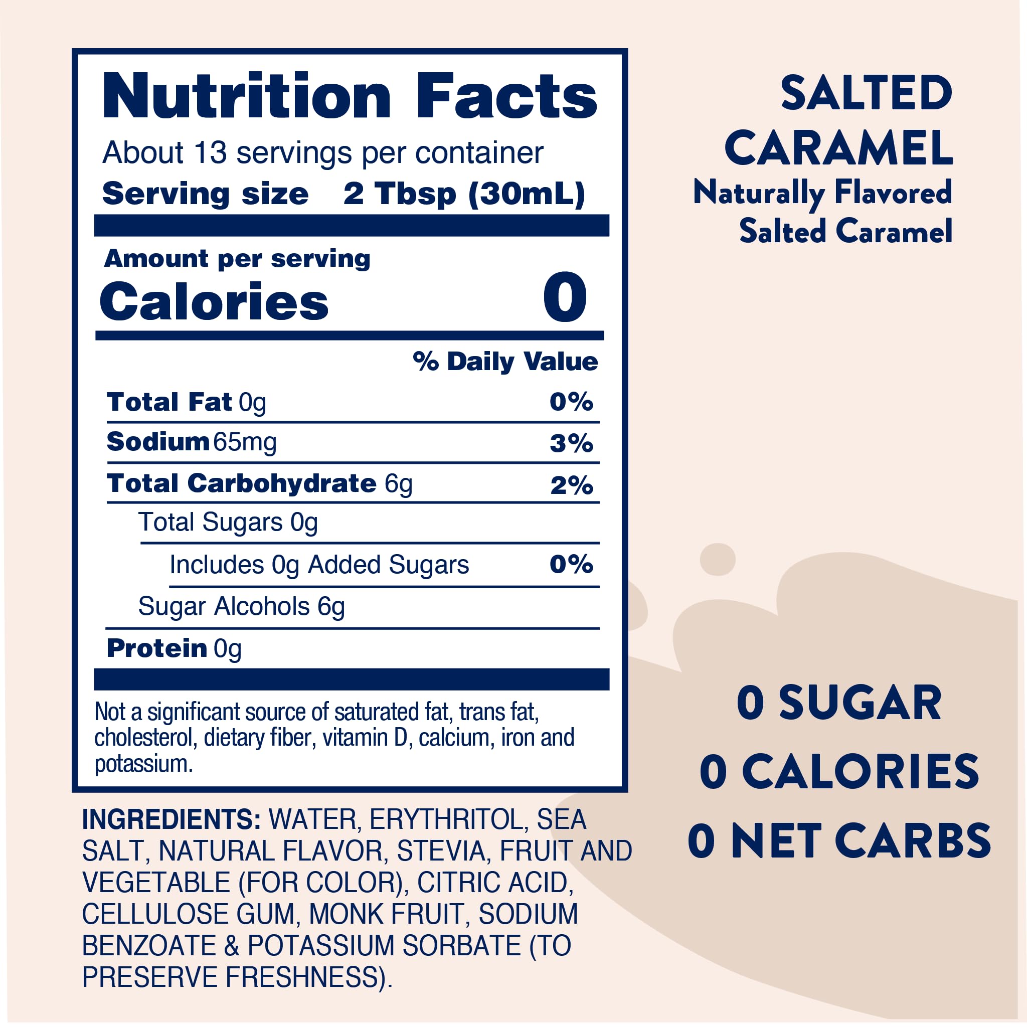 Jordan's Skinny Mixes Sugar Free Coffee Syrup, Cinnamon Dolce Coffee Flavoring Syrup, Naturally Sweetened Zero Calorie Drink Mix, Lattes, Baking or Protein Shake, Dairy & Gluten Free, 12.7 Fl Oz