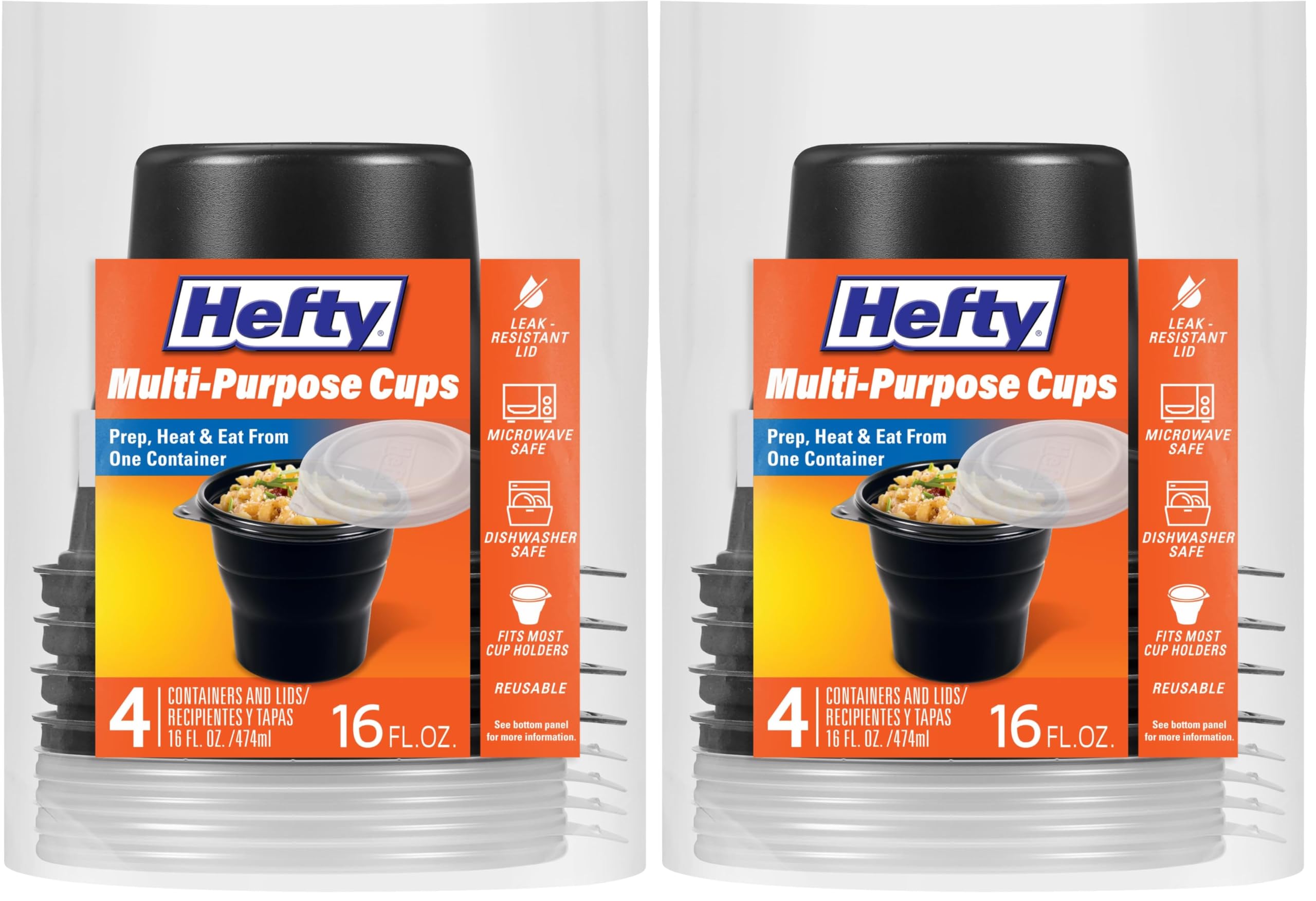Hefty Disposable Hot Cups with Lids, Insulated Paper Coffee Cups for Tea, Cocoa and Hot Beverages, Leak Resistant Single Use Drink Cups, 16 Ounce, 20 Count