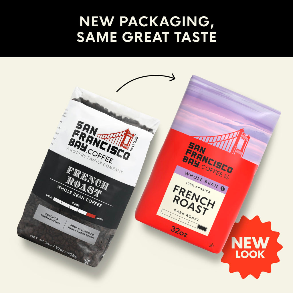San Francisco Bay Coffee - Medium-Dark Roast Whole Bean Coffee - Fog Chaser (2 lb bag)