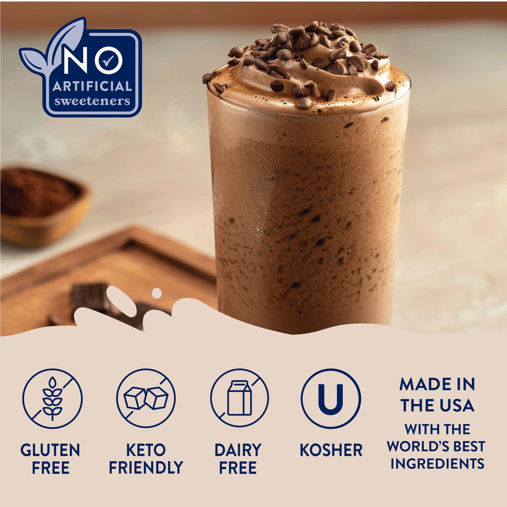 Jordan's Skinny Mixes Sugar Free Coffee Syrup, Cinnamon Dolce Coffee Flavoring Syrup, Naturally Sweetened Zero Calorie Drink Mix, Lattes, Baking or Protein Shake, Dairy & Gluten Free, 12.7 Fl Oz