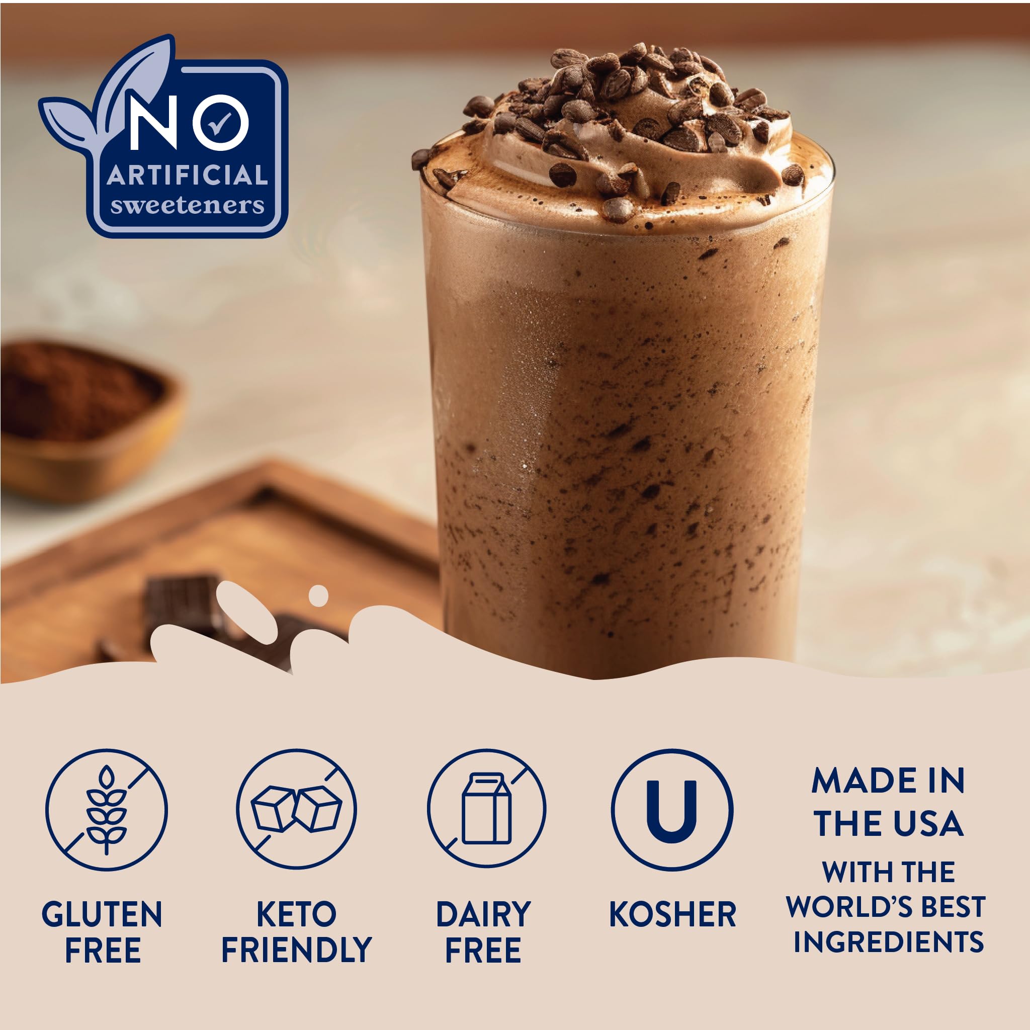 Jordan's Skinny Mixes Sugar Free Coffee Syrup, Cinnamon Dolce Coffee Flavoring Syrup, Naturally Sweetened Zero Calorie Drink Mix, Lattes, Baking or Protein Shake, Dairy & Gluten Free, 12.7 Fl Oz