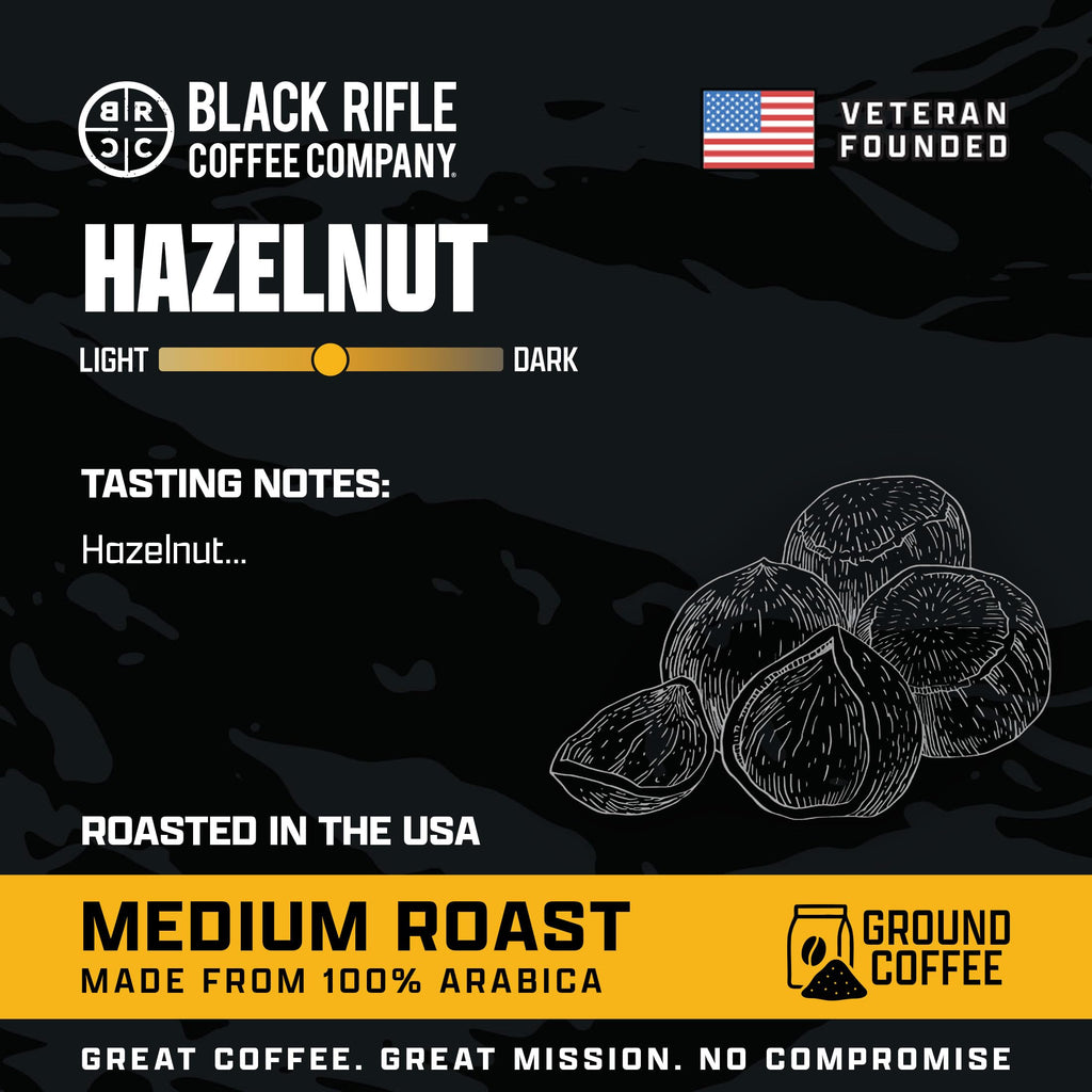 Black Rifle Coffee Company Just Black, 18oz Bag, Ground Coffee Medium Roast - Roasted Blend Made from Arabica Beans - Colombian & Brazilian Beans - Veteran Founded & American Made