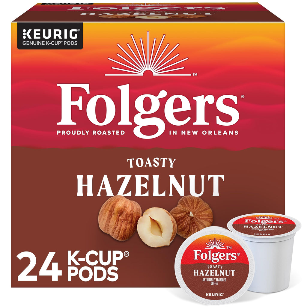 Folgers French Vanilla Artificially Flavored Coffee, Keurig K-Cup pods, 10 Count Box (Pack of 6)