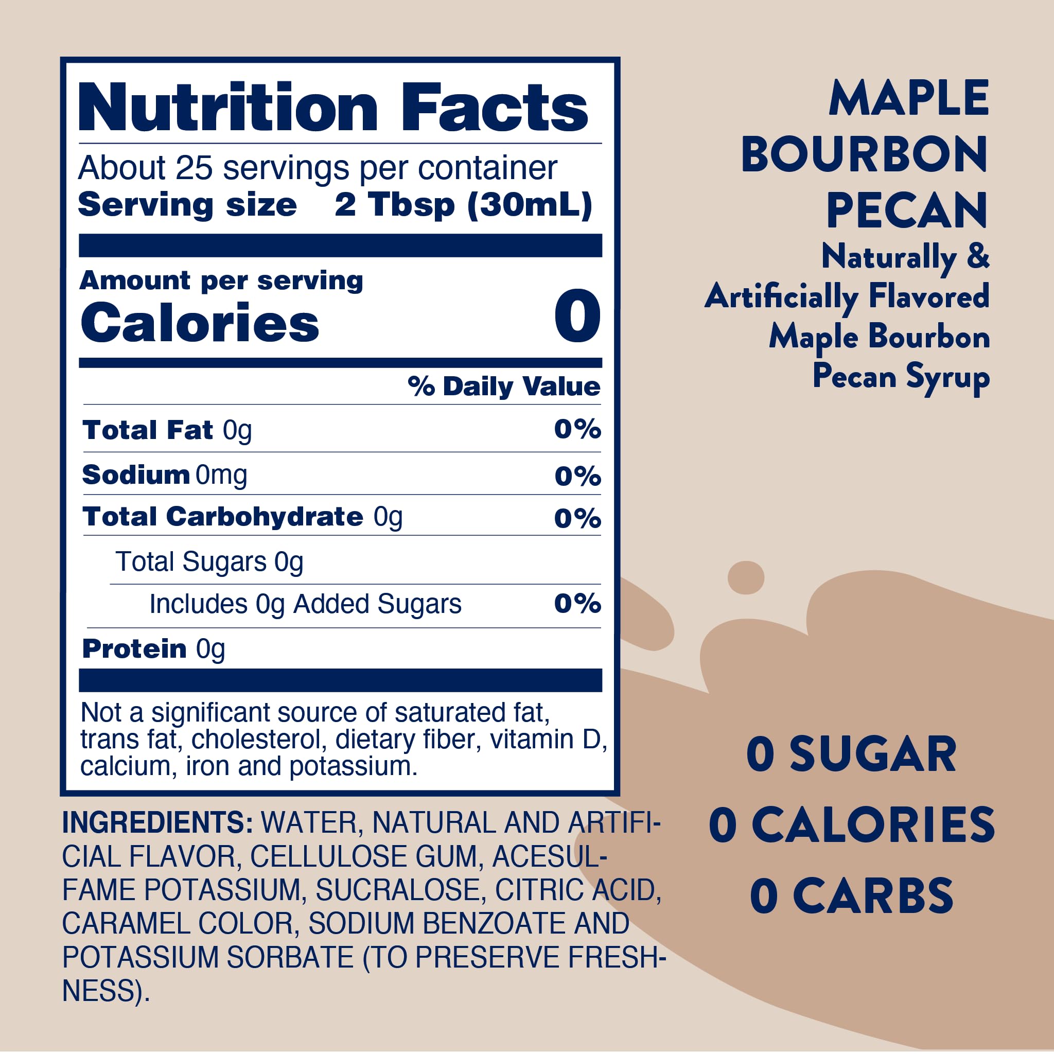 Jordan's Skinny Mixes Sugar Free Coffee Syrup, Holiday Fall Syrup Trio Coffee Flavoring Syrup, Zero Calorie Drink Mix for Lattes, Baking, Protein Shake, Dairy & Gluten Free, Kosher,12.7 Fl Oz, 3 Pack