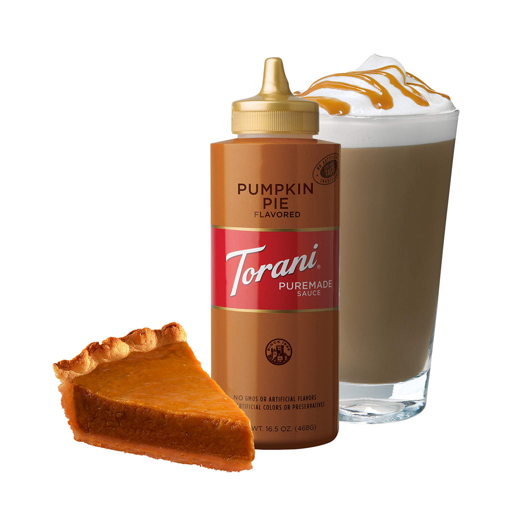 Torani Puremade Dessert & Drink Sauce Variety Pack, Chocolate Caramel, Dark Chocolate, White Chocolate & Caramel, 16.5 fl oz (Set of 4)