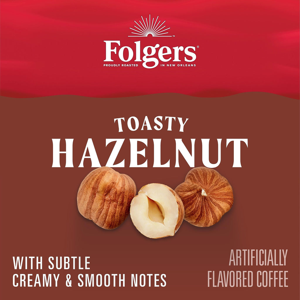 Folgers French Vanilla Artificially Flavored Coffee, Keurig K-Cup pods, 10 Count Box (Pack of 6)