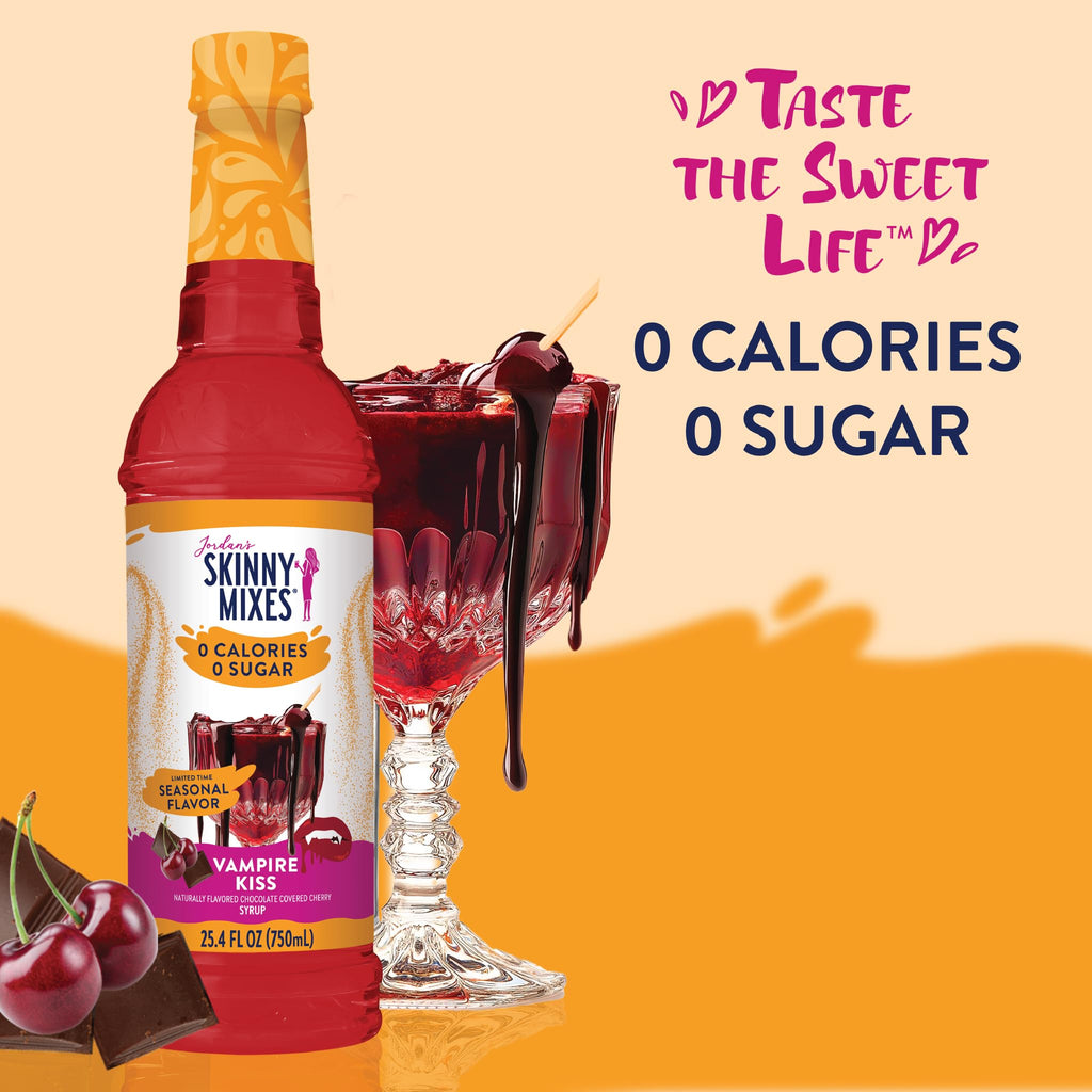 Jordan's Skinny Mixes Sugar Free Coffee Syrup, Holiday Fall Syrup Trio Coffee Flavoring Syrup, Zero Calorie Drink Mix for Lattes, Baking, Protein Shake, Dairy & Gluten Free, Kosher,12.7 Fl Oz, 3 Pack