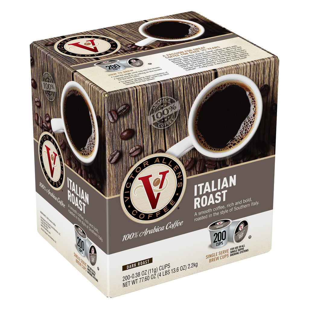 Victor Allen's Coffee Variety Pack (Morning Blend, 100% Colombian, Donut Shop Blend, French Roast), 42 Count, Single Serve Coffee Pods for Keurig K-Cup Brewers