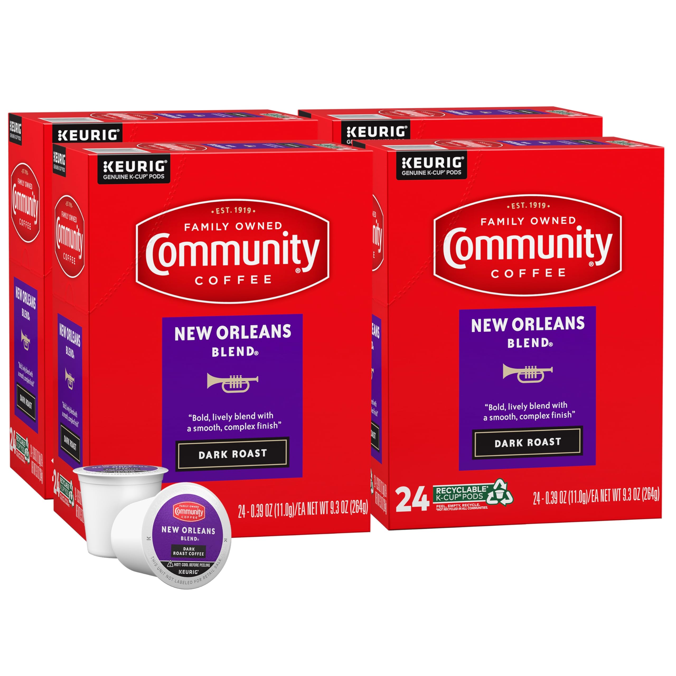 Community Coffee Café Special Medium-Dark Roast Single Serve Keurig K-Cup Pods 32 ct Box
