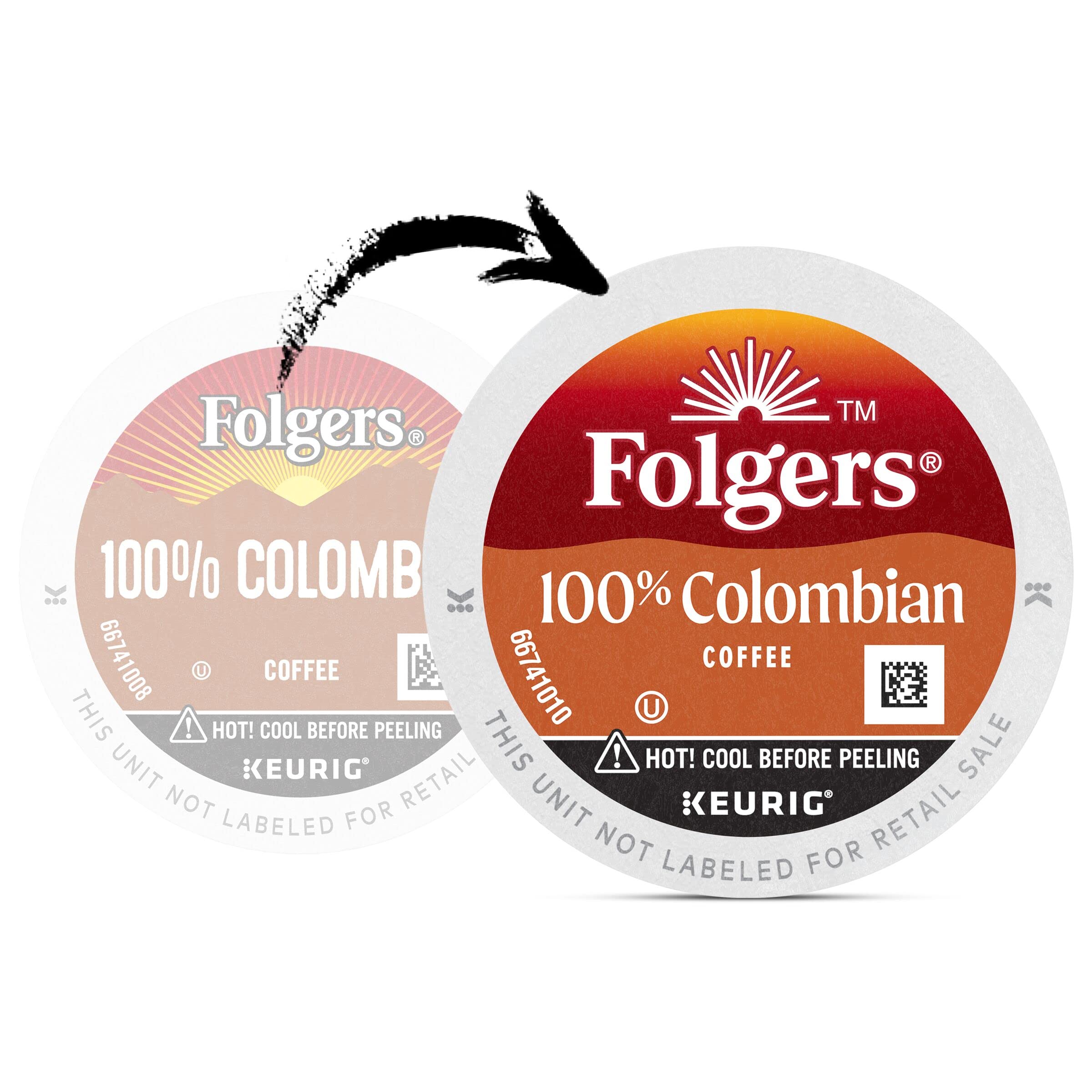 Folgers Black Silk, Dark Roast Coffee, Keurig K-Cup Pods, 12-Count Boxes (Pack of 6)