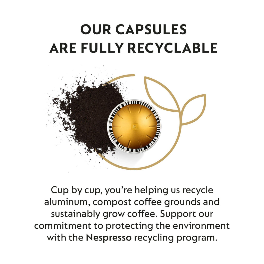 Nespresso Capsules Vertuo, Melozio, Medium Roast Coffee, 30-Count Coffee Pods, Brews 7.8oz.