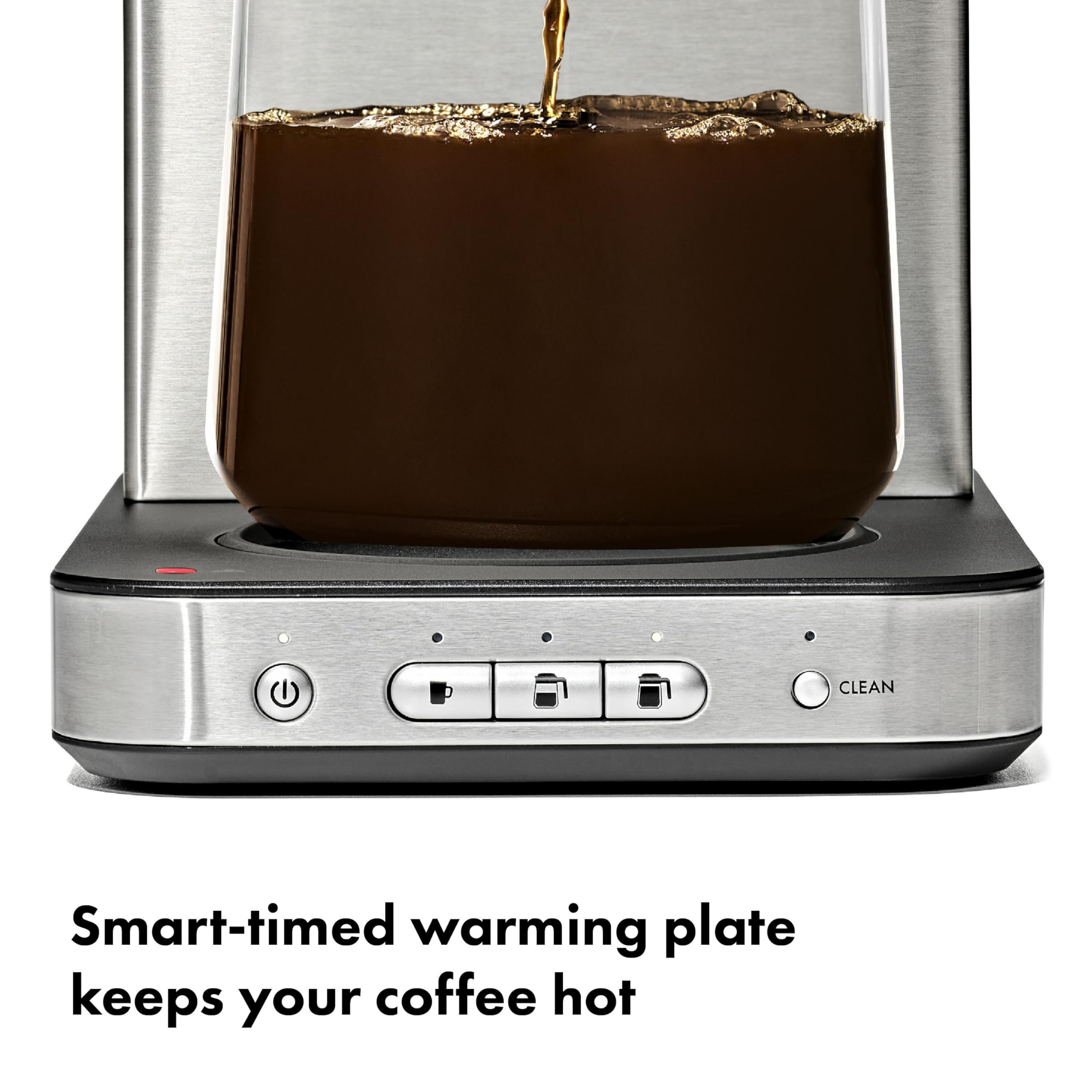 OXO Brew 8-Cup Coffee Maker - Single-Serve & Carafe, Thermal Stainless Steel, SCA Certified