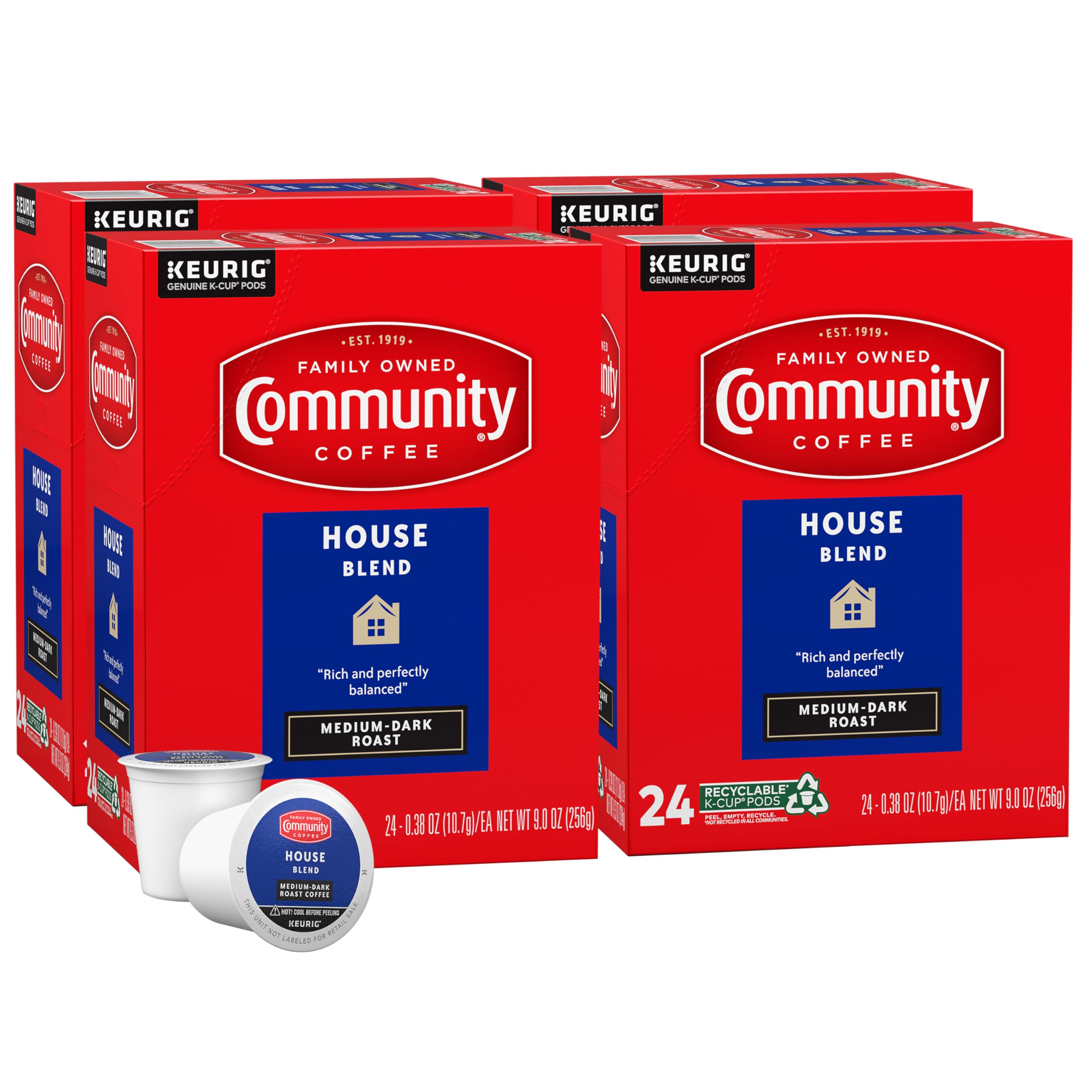 Community Coffee Café Special Medium-Dark Roast Single Serve Keurig K-Cup Pods 32 ct Box
