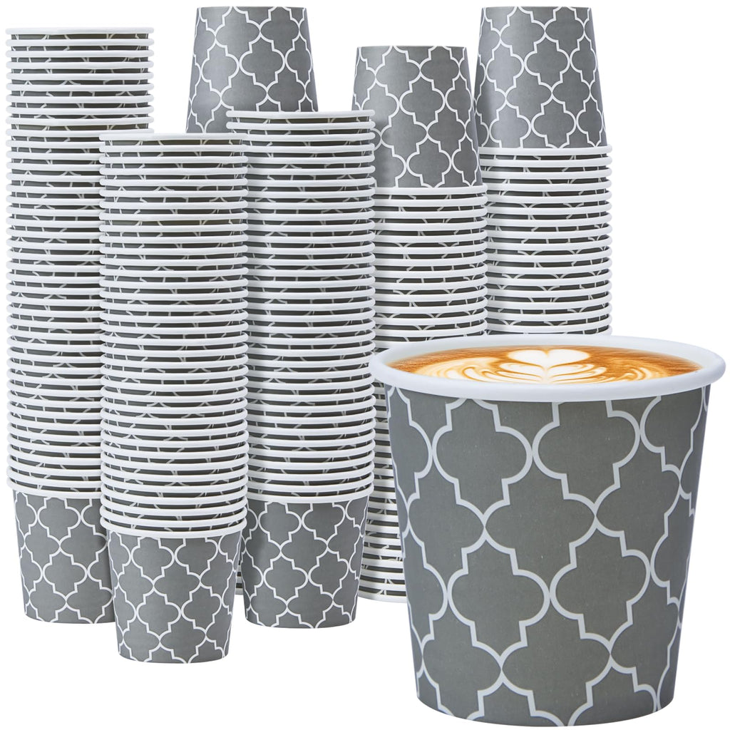 Lamosi Coffee Cups 12 oz 180 Pack, Disposable Paper Coffee Cups, Disposable Cups,12 oz Hot Cup,12oz Paper Insulated Cup for Cold Hot Drinks (No Lids)