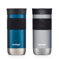 Contigo Byron Vacuum-Insulated Stainless Steel Travel Mug with Leak-Proof Lid Reusable Coffee Mug or Water Bottle BPA-Free 16oz Licorice Keeps Beverages Hot for 6 Hours or Cold for 12 Hours