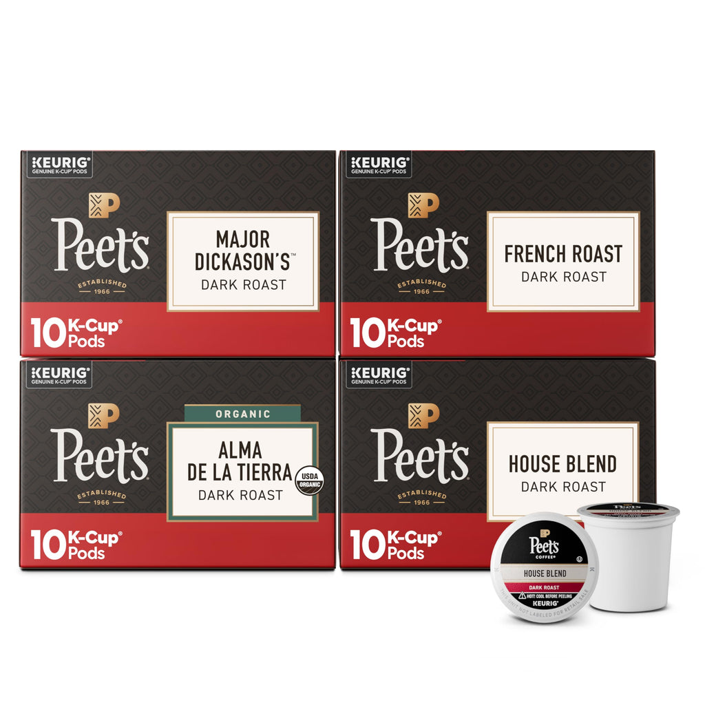Peet's Coffee, Dark Roast Keurig K-Cup Pods, 100% Arabica Coffee - Major Dickason's Blend 75 Count (1 Box of 75 Pods)