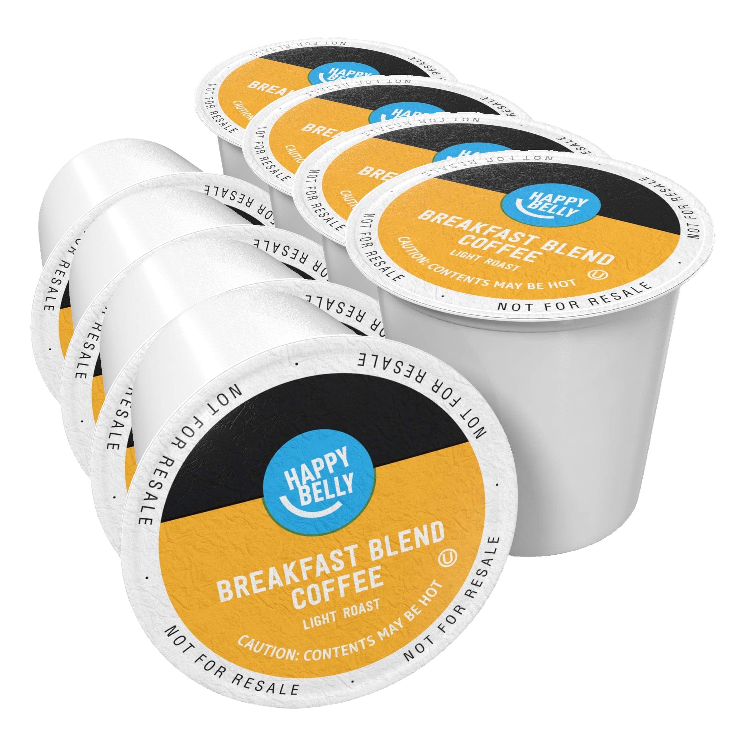 Amazon Brand - Happy Belly Dark Roast Coffee Pods, French Roast, Compatible with Keurig 2.0 K-Cup Brewers, 100 Count