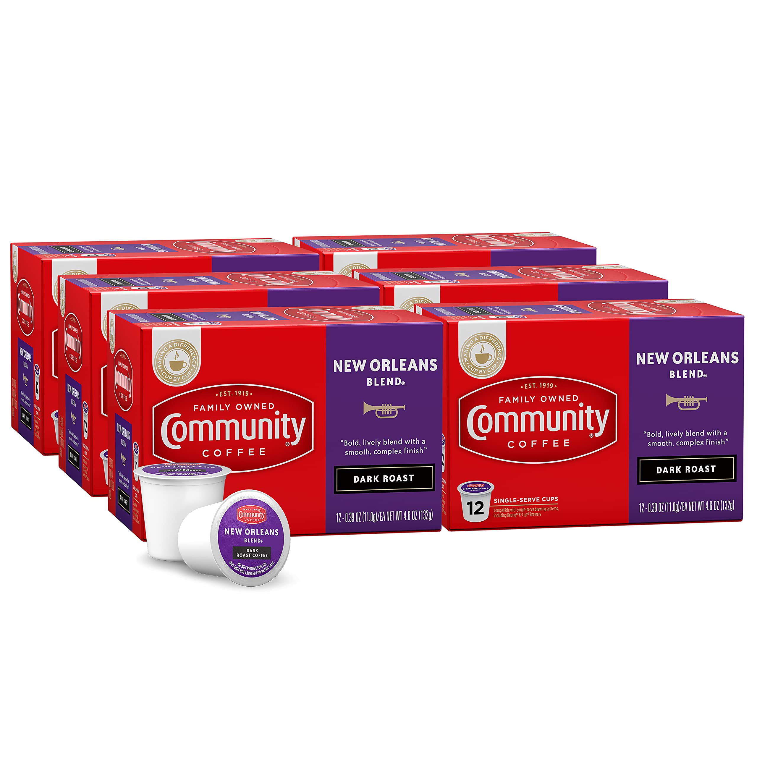 Community Coffee Café Special Medium-Dark Roast Single Serve Keurig K-Cup Pods 32 ct Box