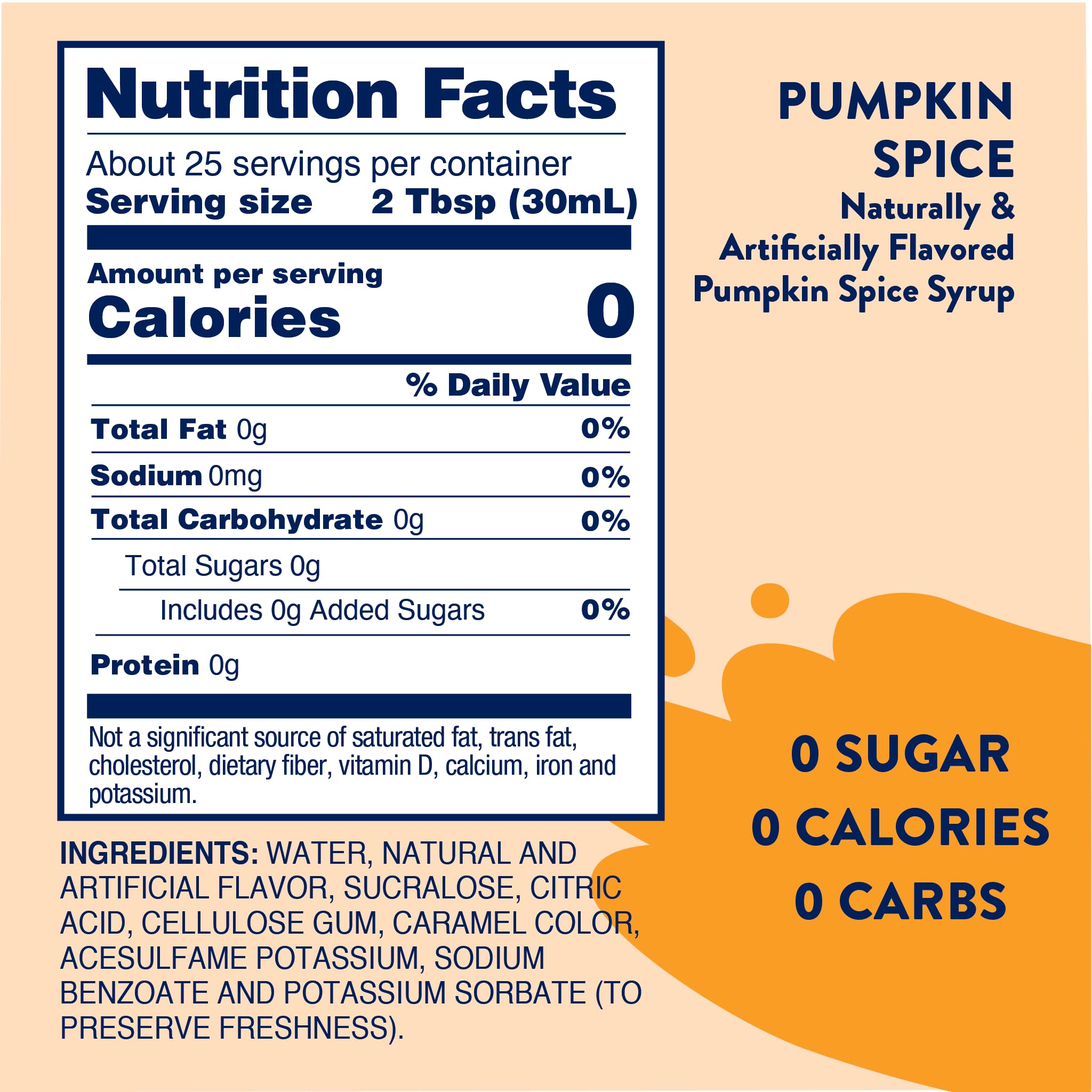 Jordan's Skinny Mixes Sugar Free Coffee Syrup, Holiday Fall Syrup Trio Coffee Flavoring Syrup, Zero Calorie Drink Mix for Lattes, Baking, Protein Shake, Dairy & Gluten Free, Kosher,12.7 Fl Oz, 3 Pack