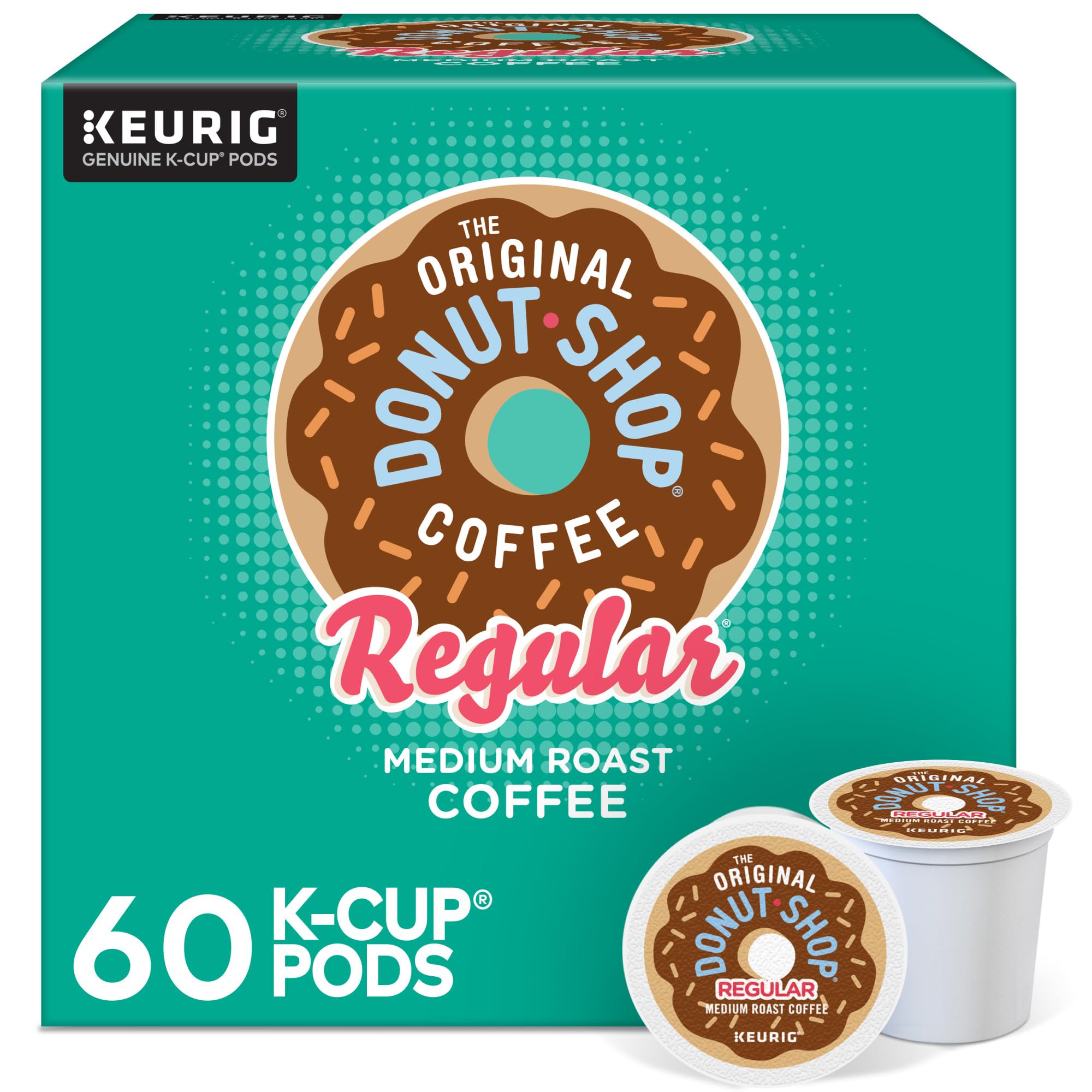 The Original Donut Shop Regular Keurig Single-Serve K-Cup Pods, Medium Roast Coffee, 72 Count