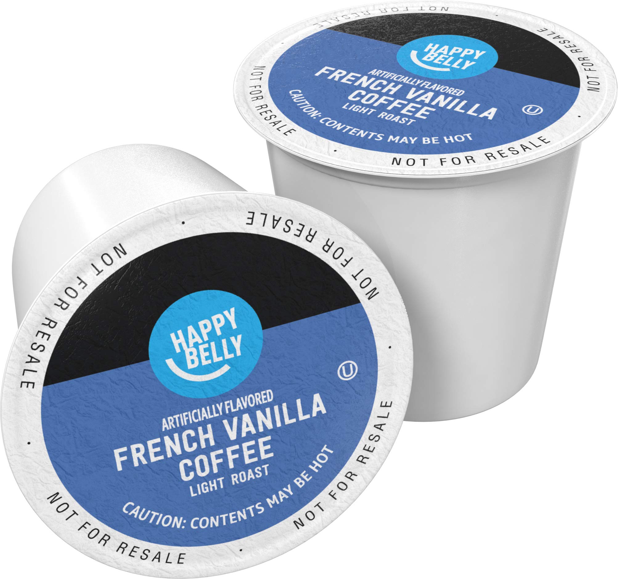 Amazon Brand - Happy Belly Dark Roast Coffee Pods, French Roast, Compatible with Keurig 2.0 K-Cup Brewers, 100 Count