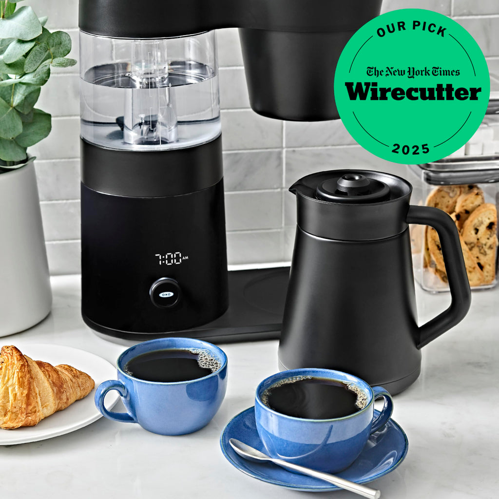 OXO Brew 9-Cup Coffee Maker – Stainless Steel, Programmable Coffee Machine with Single Serve or Full Carafe Options, SCA Certified Home Brewer