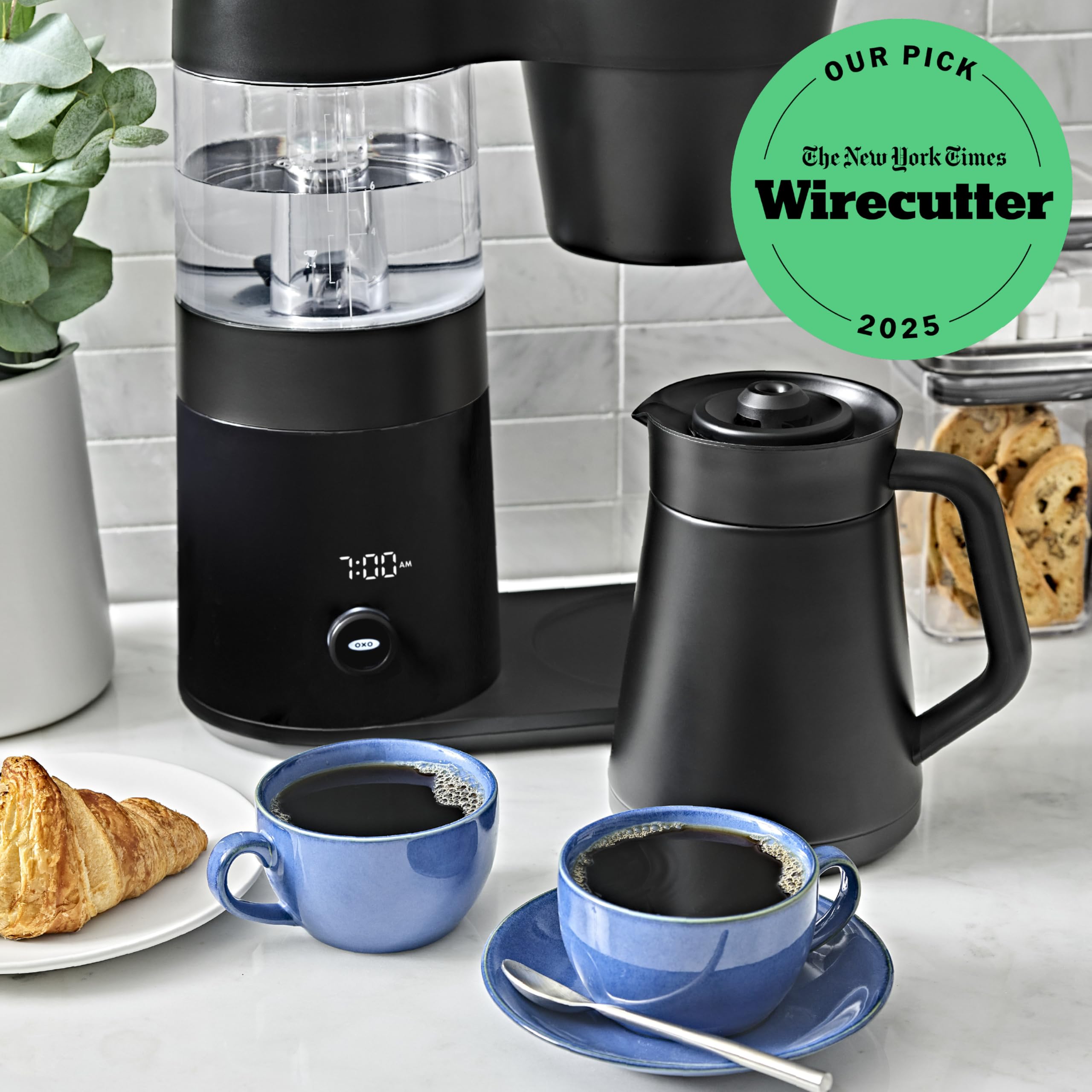 OXO Brew 9-Cup Coffee Maker – Stainless Steel, Programmable Coffee Machine with Single Serve or Full Carafe Options, SCA Certified Home Brewer