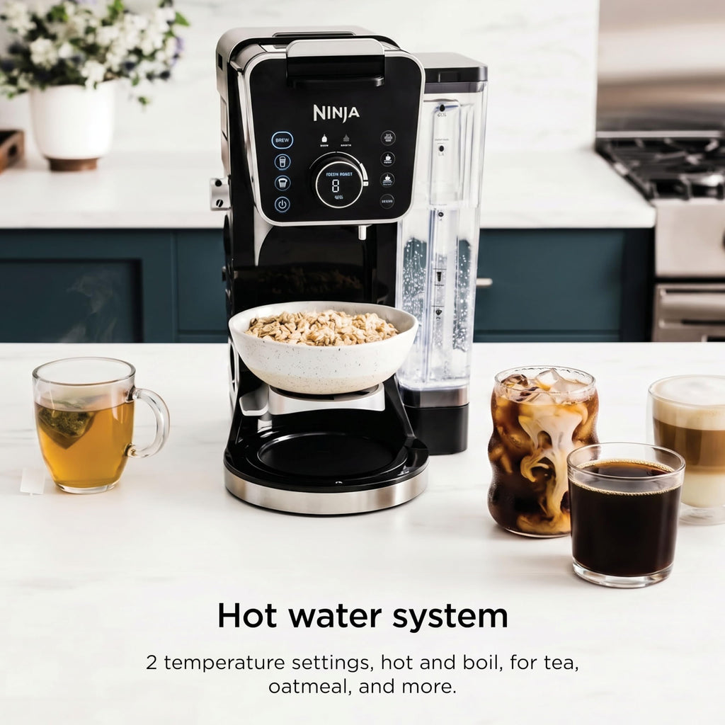 Ninja 12-Cup Programmable Coffee Brewer, 2 Brew Styles, Adjustable Warm Plate, 60oz Water Reservoir, Delay Brew - Black/Stainless Steel