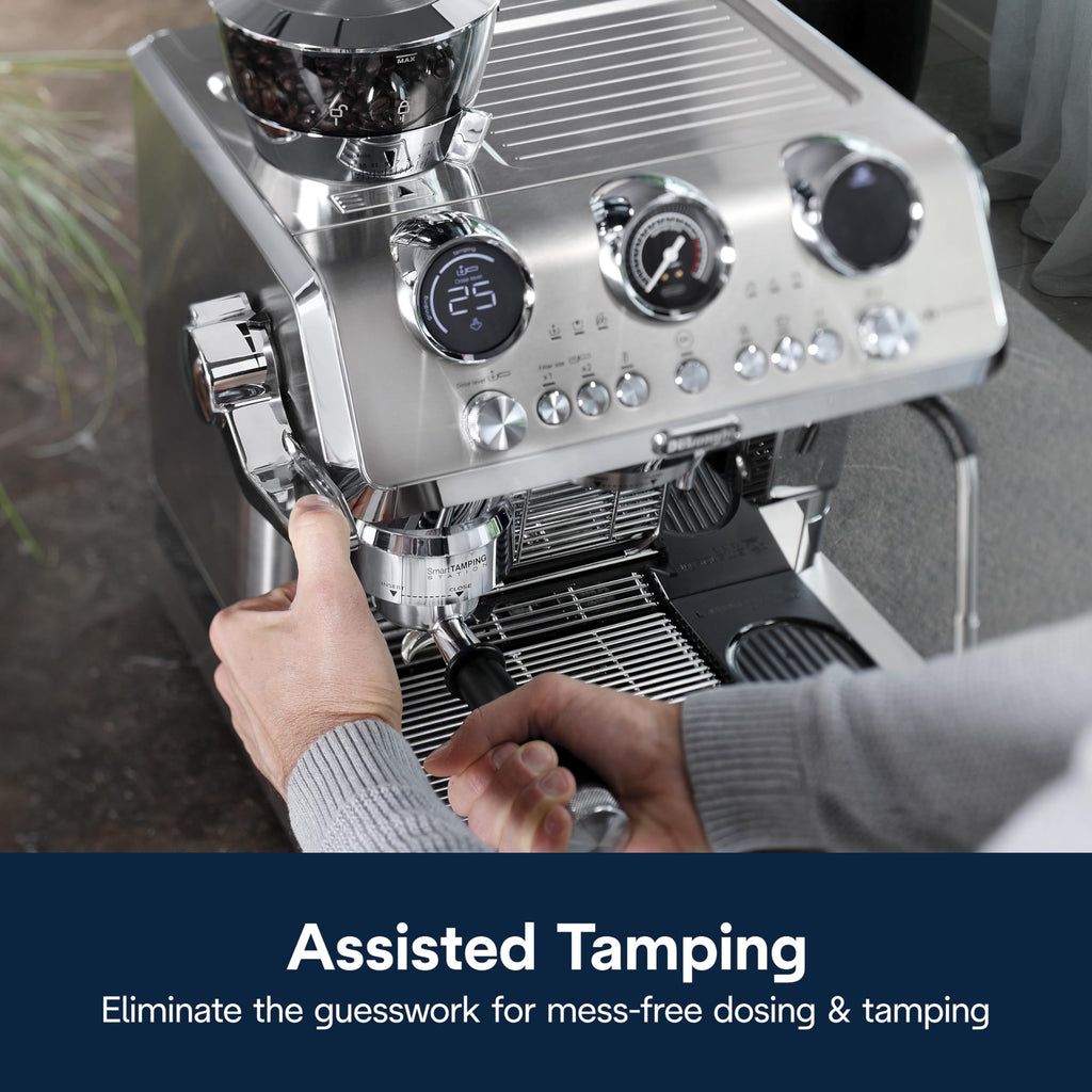 De'Longhi La Specialista Arte Evo Espresso Machine - Compact Cold Brew Coffee Maker with Grinder, Milk Steam Wand/Frother & Tamping Tools - Home Barista Kit for Lattes, Cappuccinos, Iced Coffee